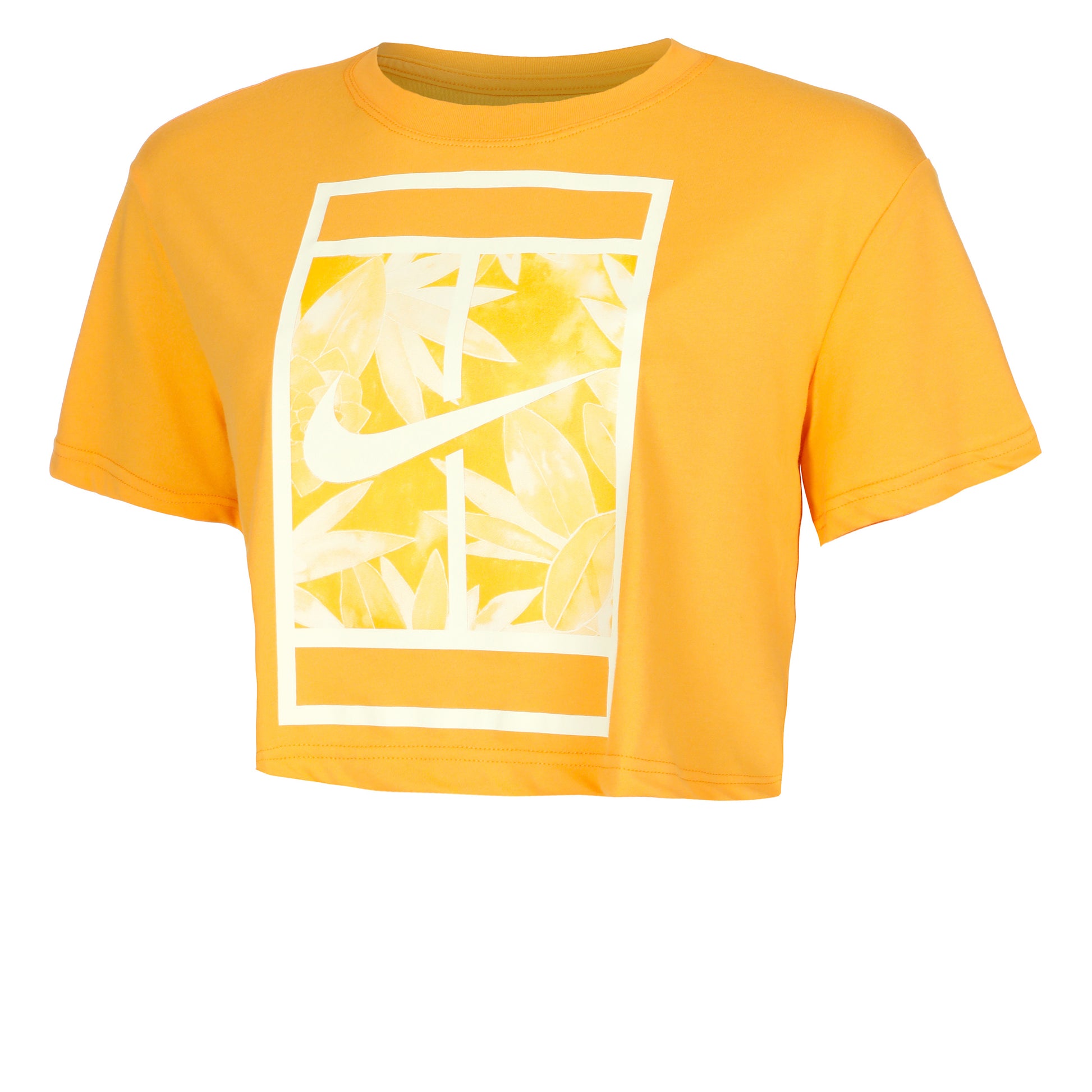 Nike Dri-Fit Slam Crop Koszulka Kobiety - żółty, biały