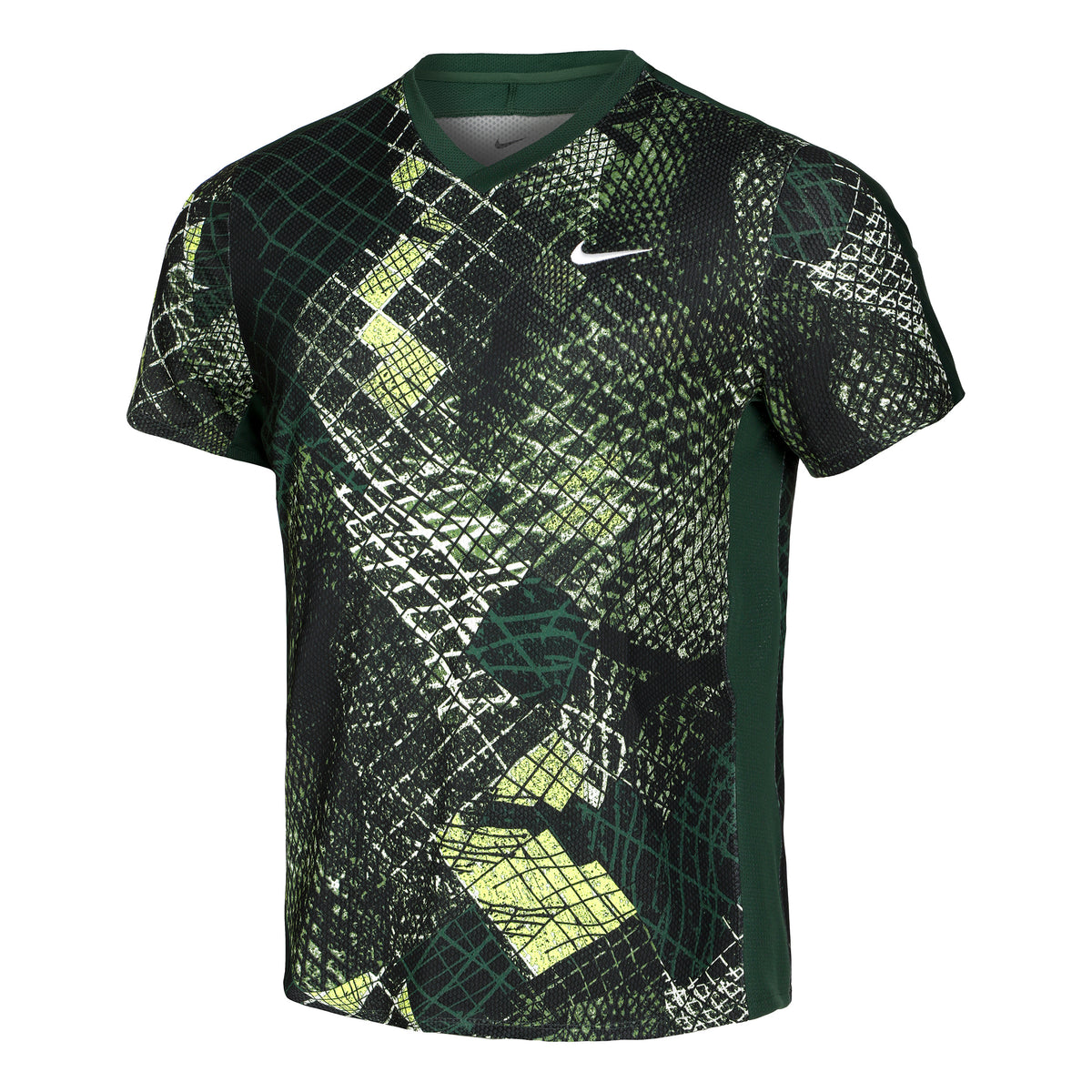 Nike Dri-Fit Court Novelty Koszulka Mężczyźni - ciemnozielony, wielokolorowy