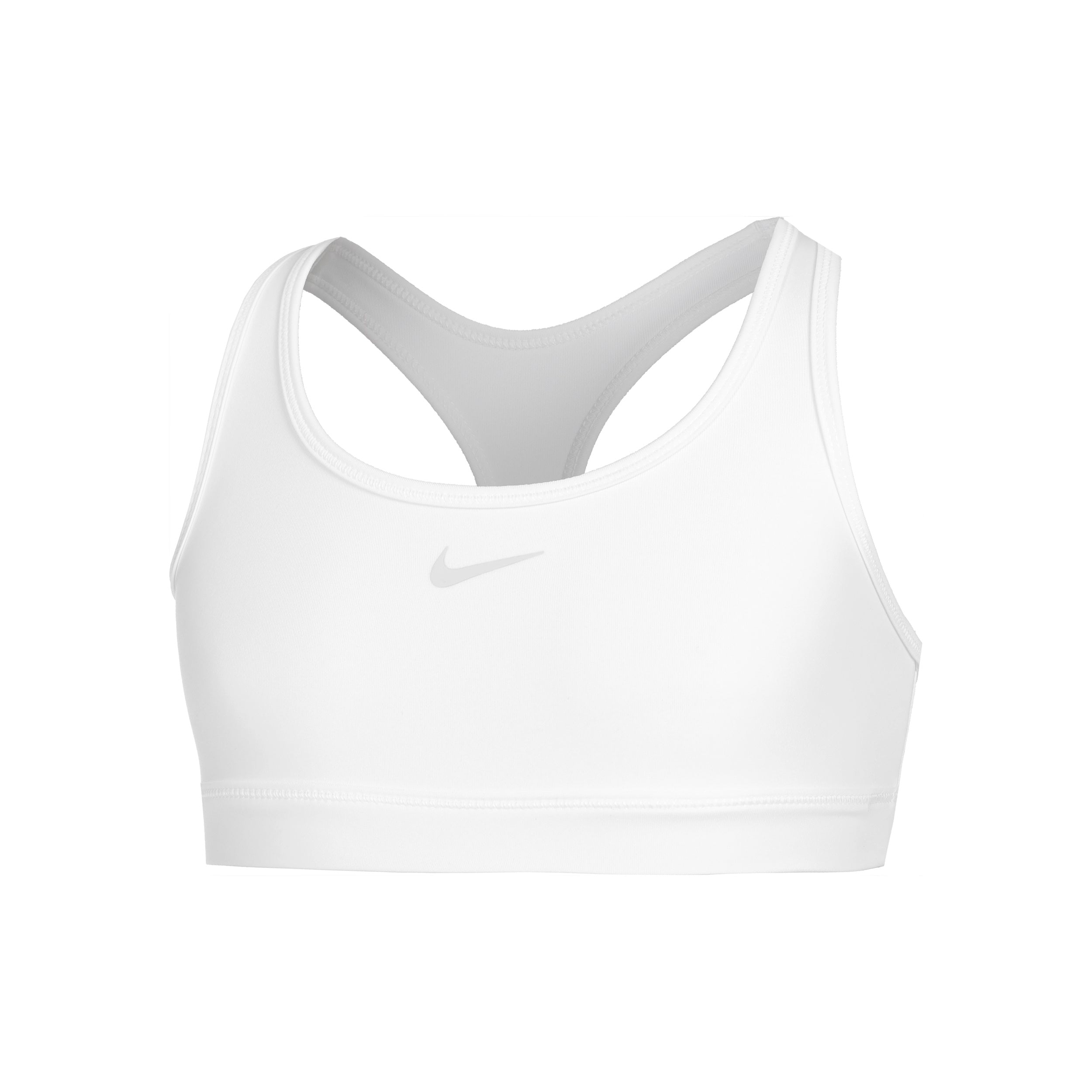 Nike Dri-Fit Swoosh Stanik Sportowy Dziewczynki-Biały