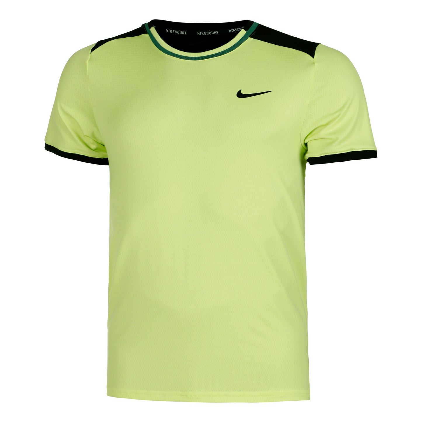 Nike Court Dri-Fit Advantage Koszulka Mężczyźni - cytrynowy żółty, czarny