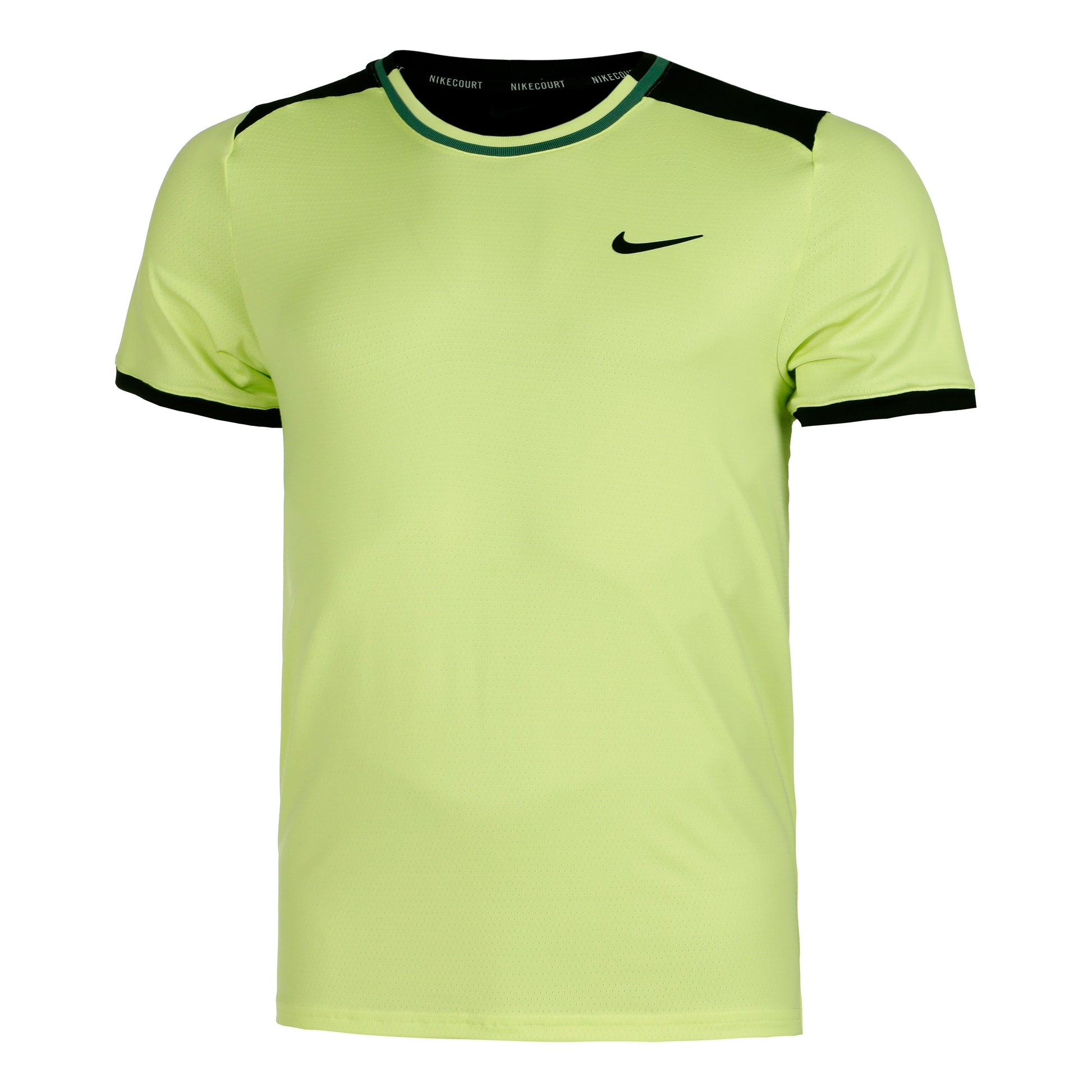 Nike Court Dri-Fit Advantage Koszulka Mężczyźni - cytrynowy żółty, czarny