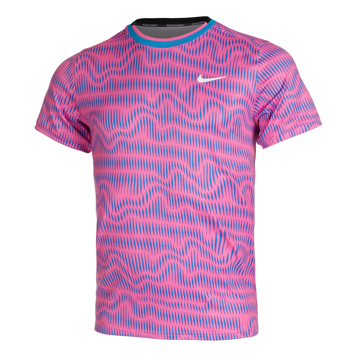 Nike Court Dri-Fit Advantage Print Koszulka Mężczyźni - różowy, niebieski
