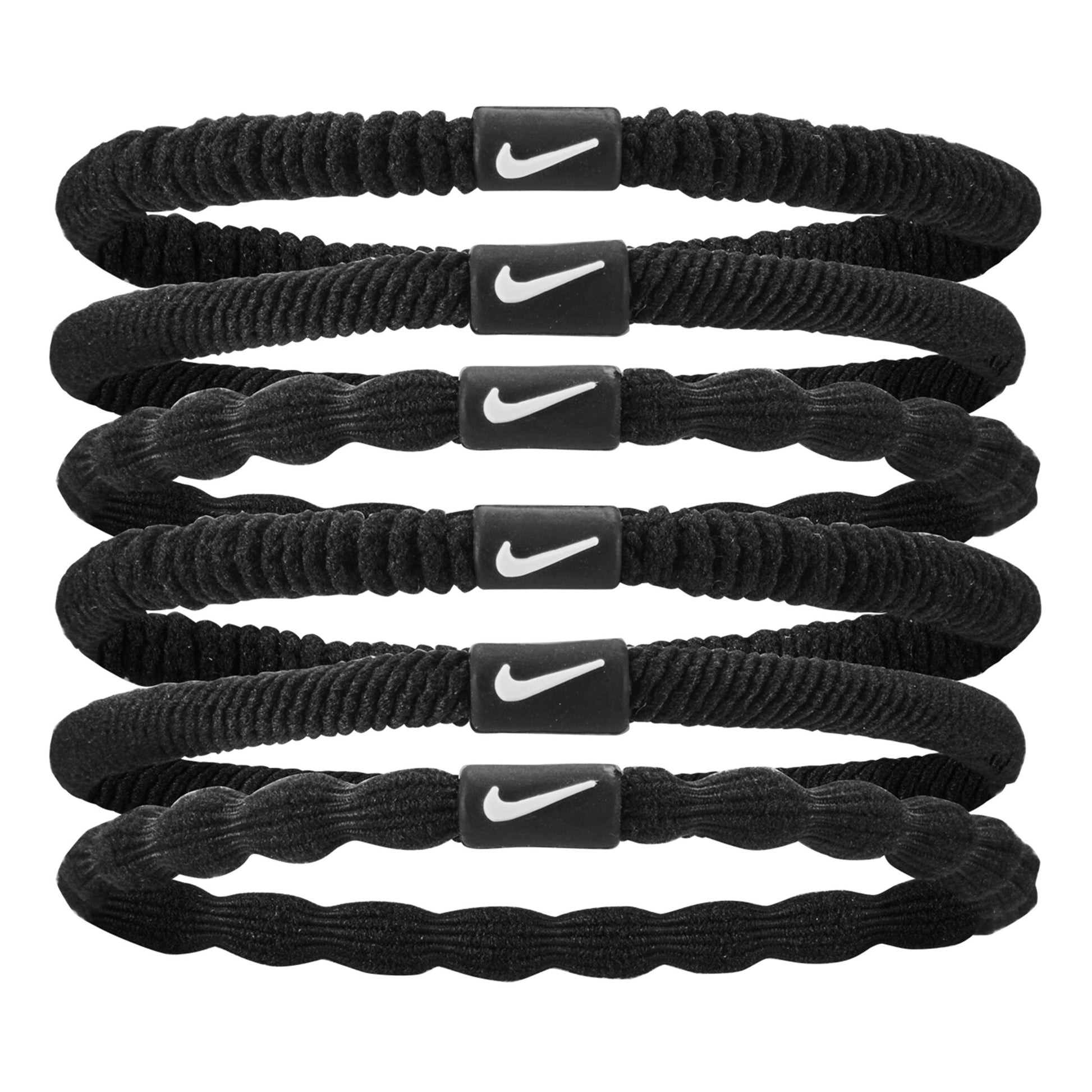 Nike Flex Opaska Do Włosów Opakowanie 6 Szt.-Czarny,Biały
