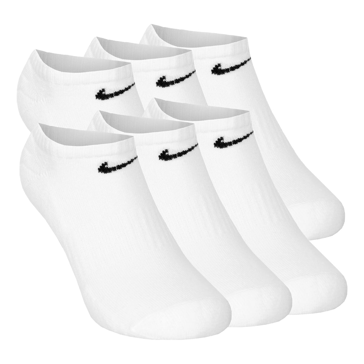 Nike Everyday No-Show Skarpety tenisowe Opakowanie 6 szt. Unisex - biały, czarny