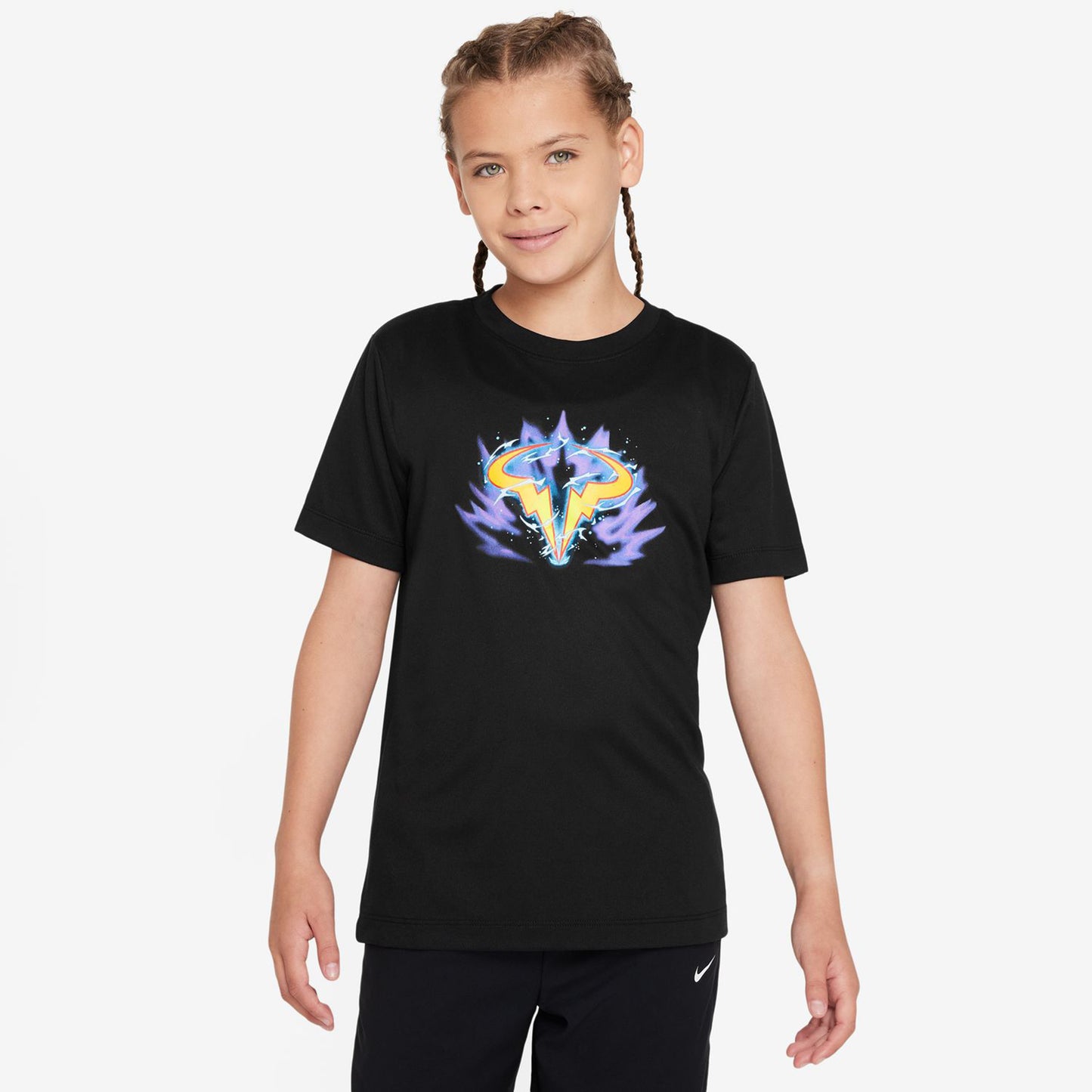 Nike Dri-Fit Rafa Koszulka Dzieci - czarny,