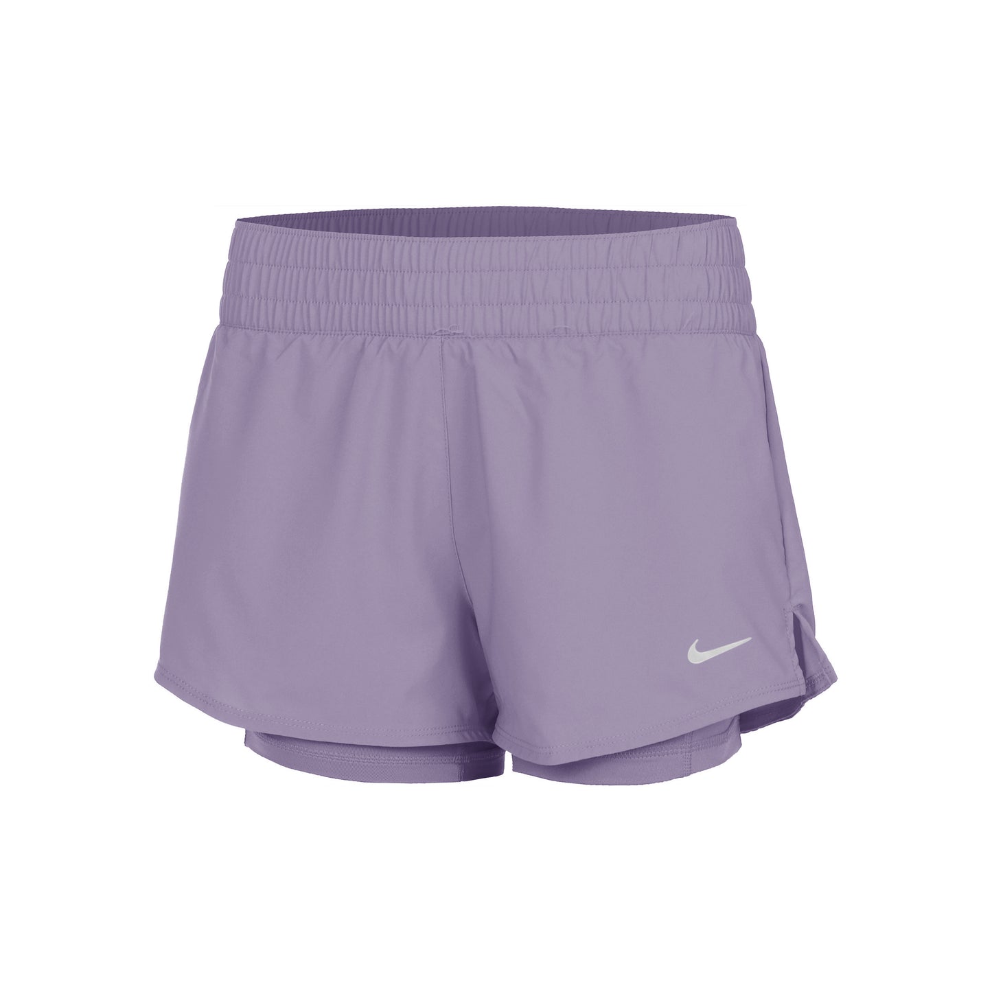 Nike Dri-Fit One Mid Rise 2in1 3in Szorty Kobiety - liliowy,