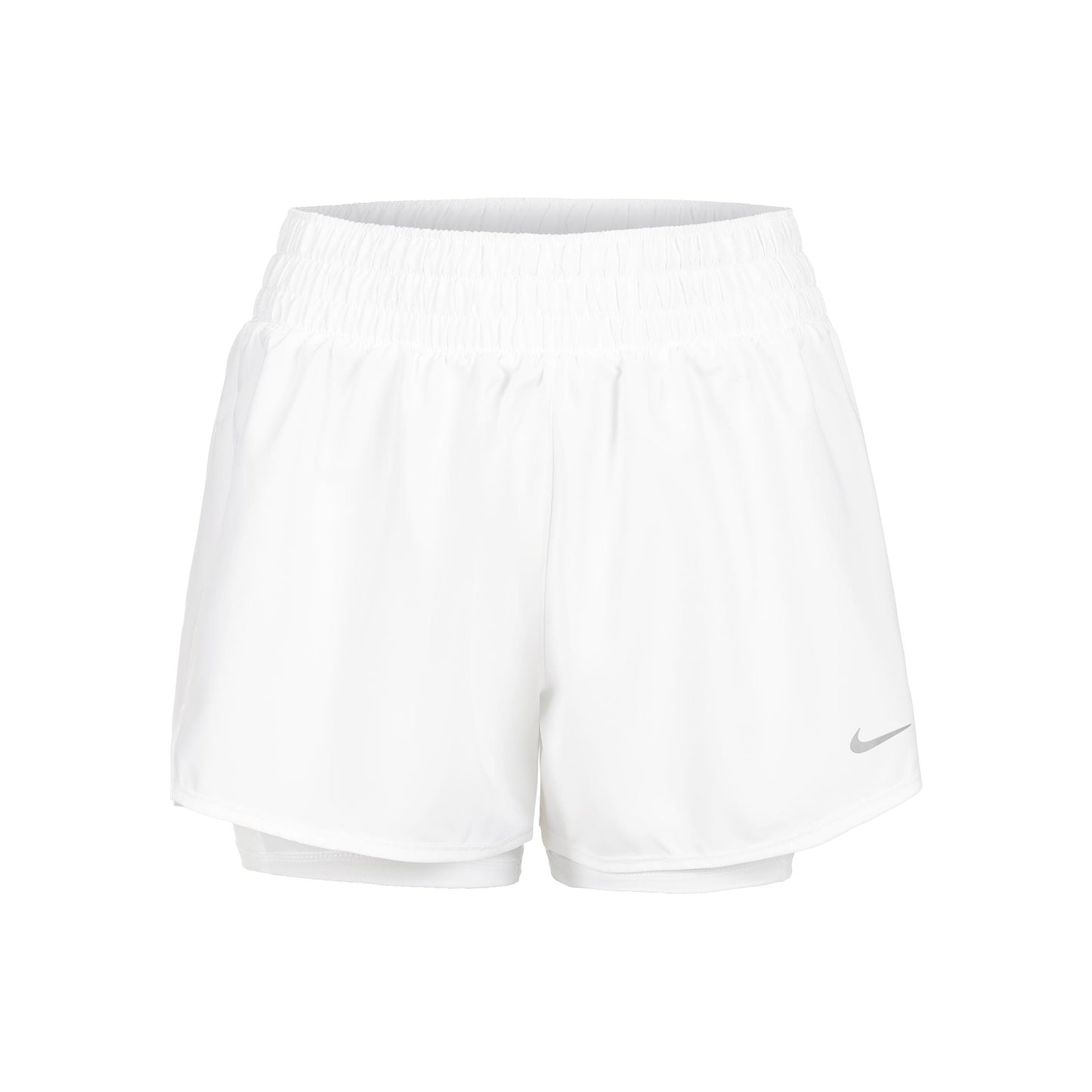 Nike Dri-Fit One High Rise 2in1 3in Szorty Kobiety - biały