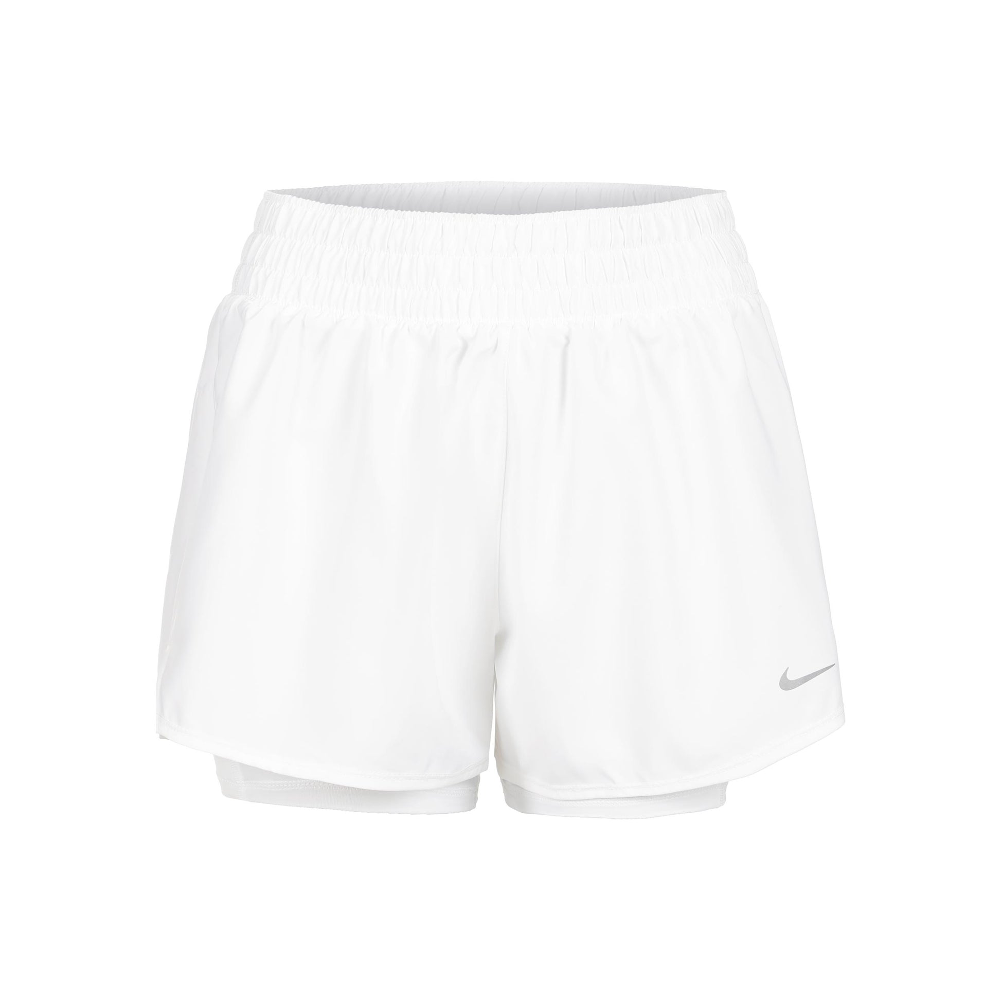 Nike Dri-Fit One High Rise 2in1 3in Szorty Kobiety - biały