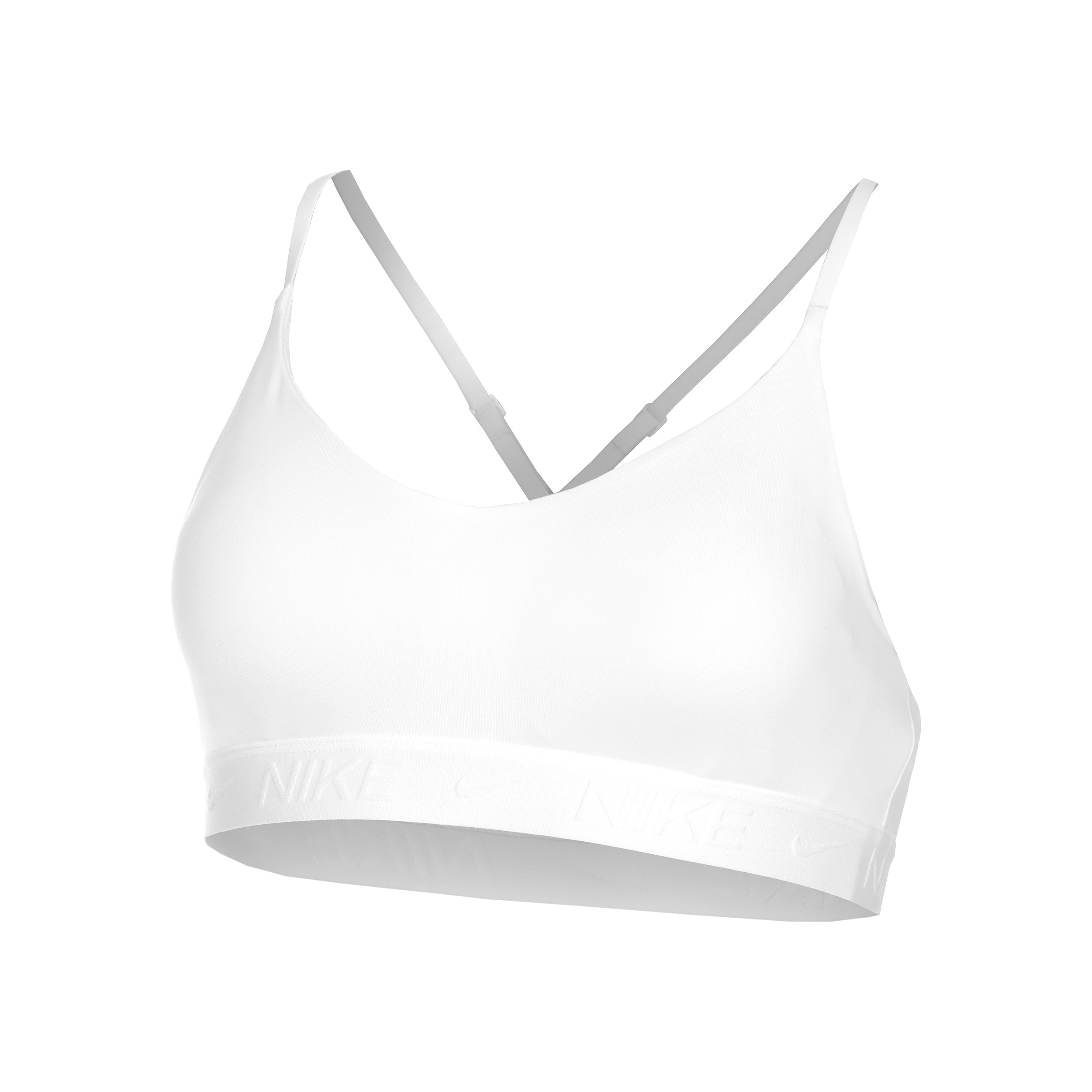 Nike Dri-Fit INDY LGT Support Stanik sportowy Kobiety-biały