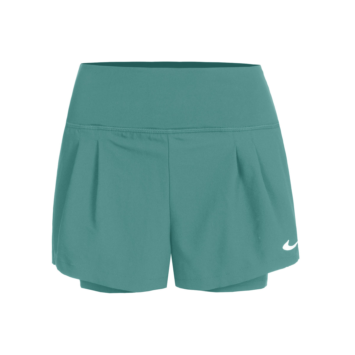 Nike Court Dri-Fit Advantage Szorty Kobiety - ciemnozielony,
