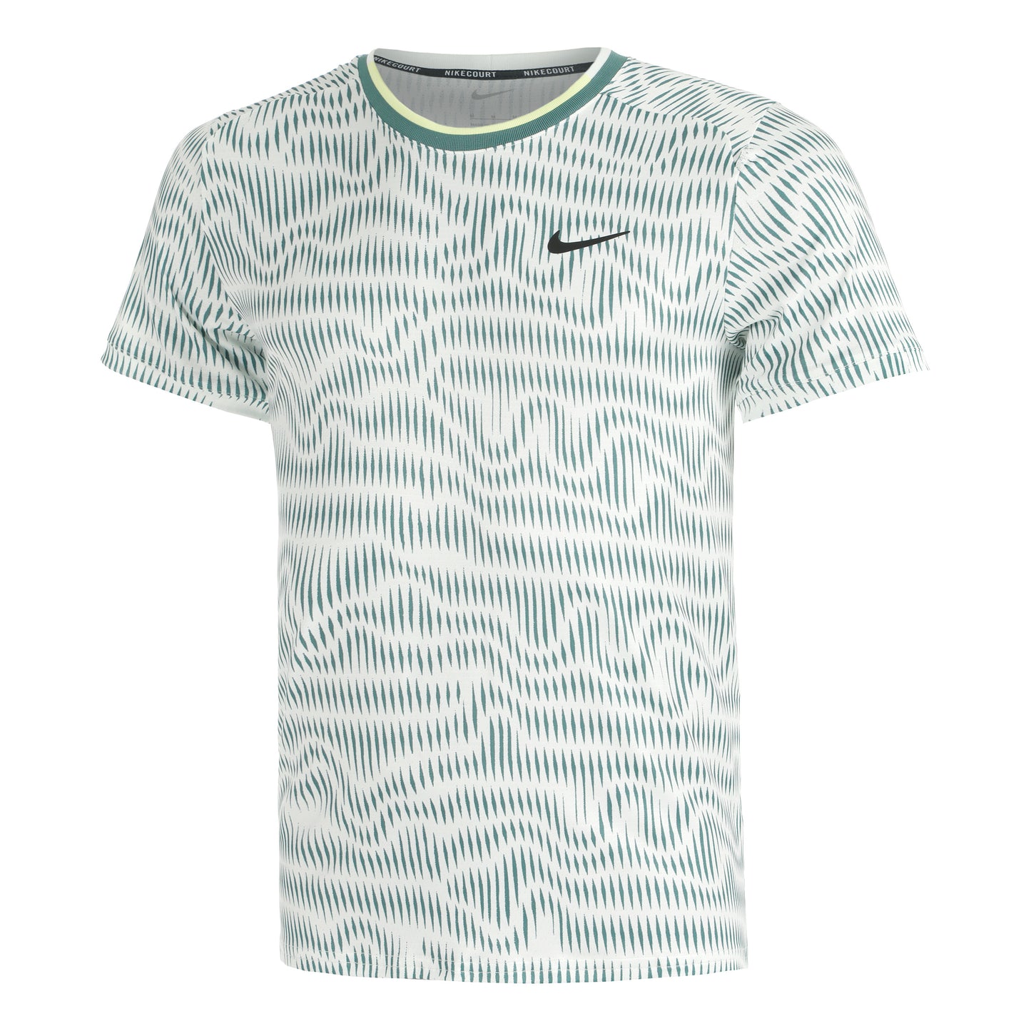 Nike Court Dri-Fit Advantage Print Koszulka Mężczyźni - biały, zieleń