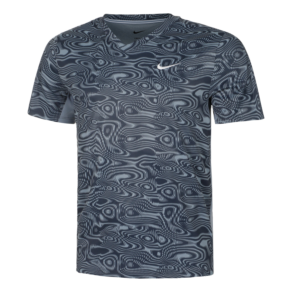 Nike Dri-Fit Court Advantage Novelty Koszulka Mężczyźni - niebiesko-szary,