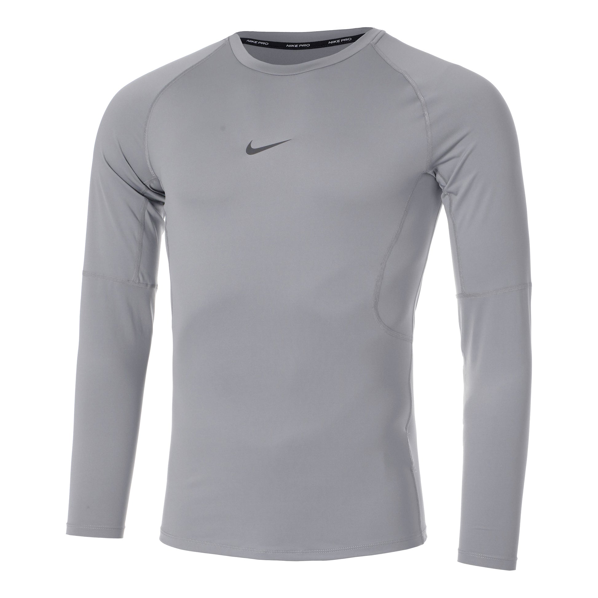 Nike Pro Długi Rękaw Mężczyźni-Jasnoszary