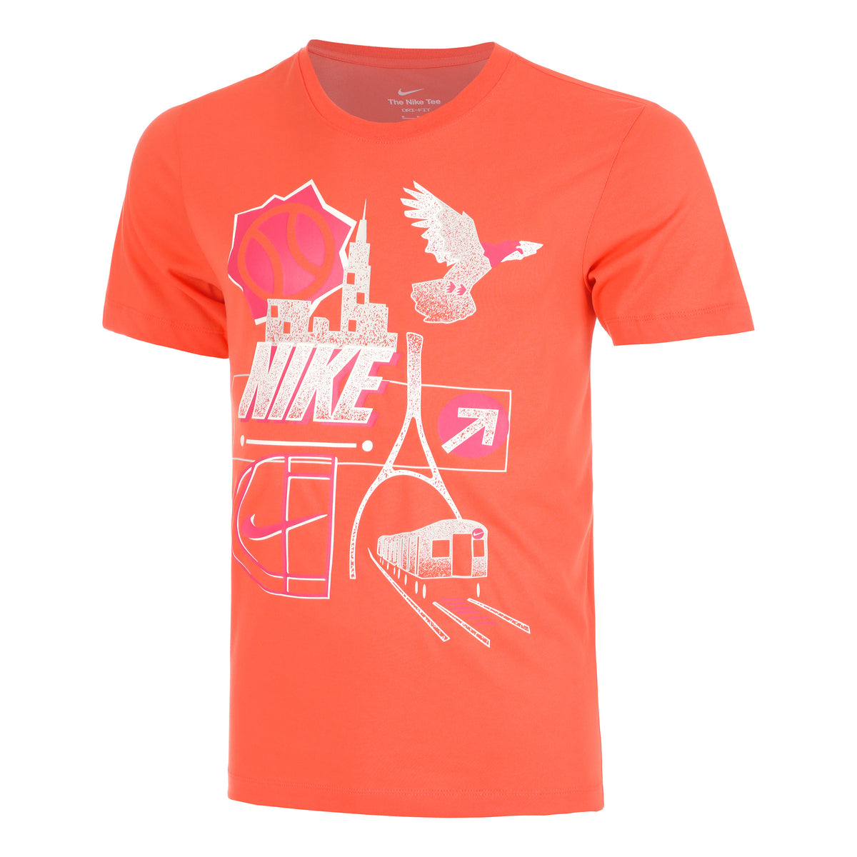 Nike Dri-Fit OC Koszulka Mężczyźni - pomarańczowy, wielokolorowy
