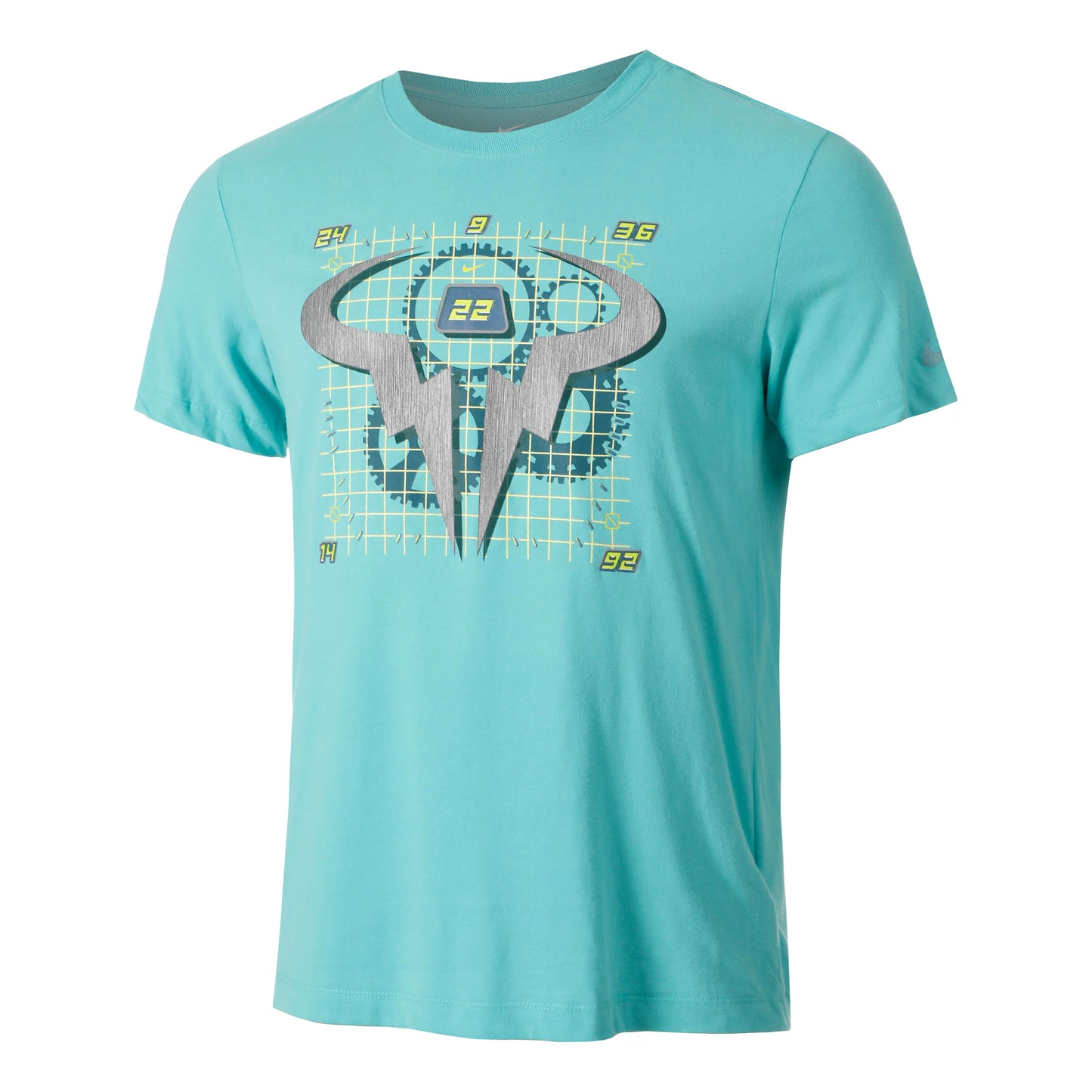 Nike Dri-Fit RN OC Koszulka Mężczyźni-Turkus,Wielokolorowy