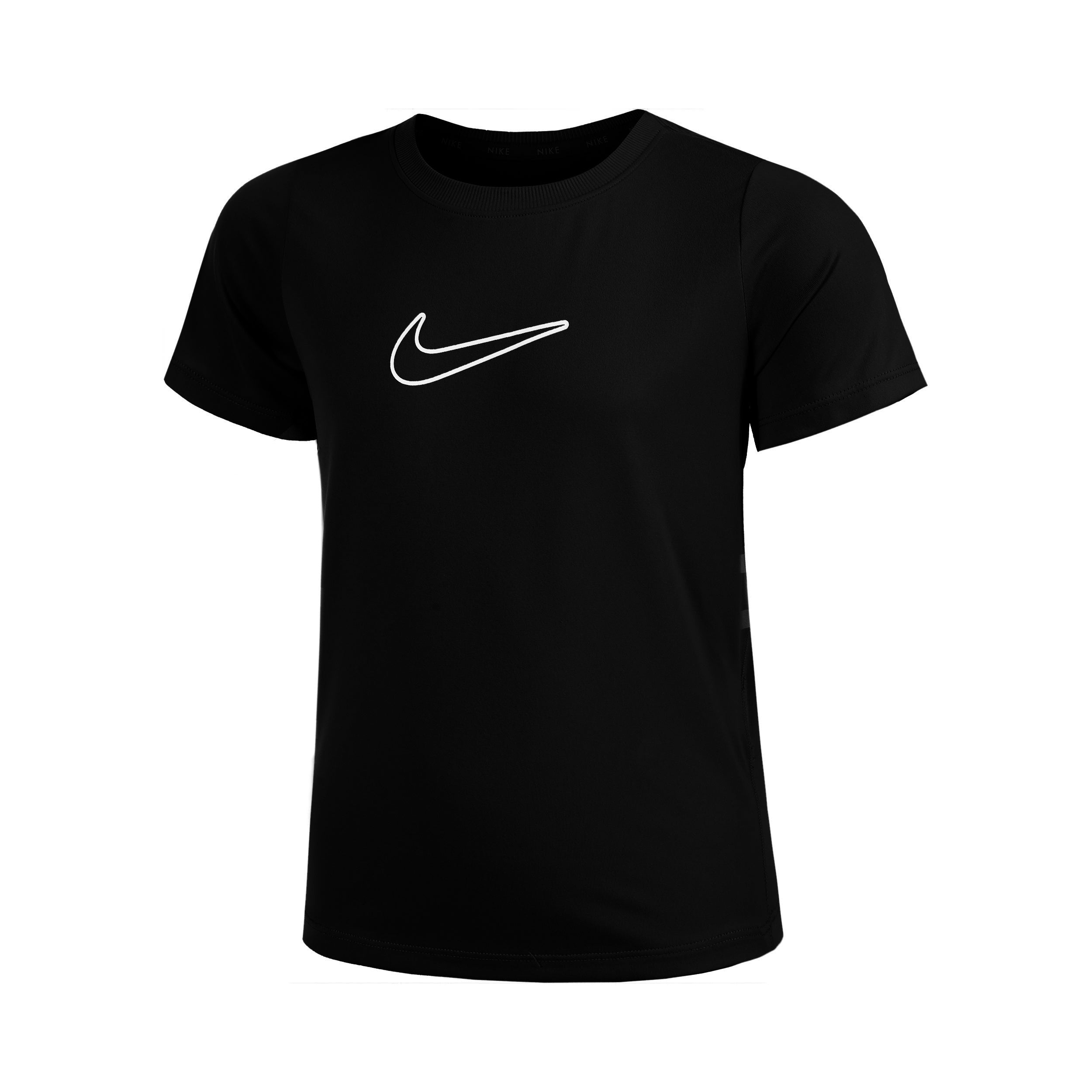 Nike Dri-Fit One STD Koszulka Dziewczynki-Czarny