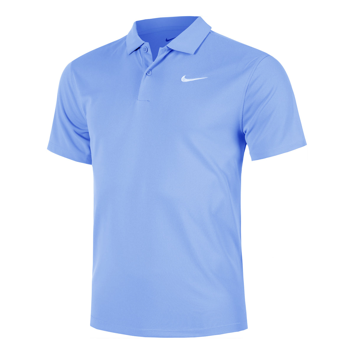 Nike Dri-Fit Victory Court Solid Polo Mężczyźni - jasnoniebieski, biały