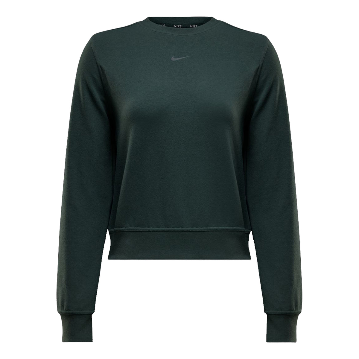 Nike Dri-Fit One Crew Bluza Kobiety - zieleń, czarny