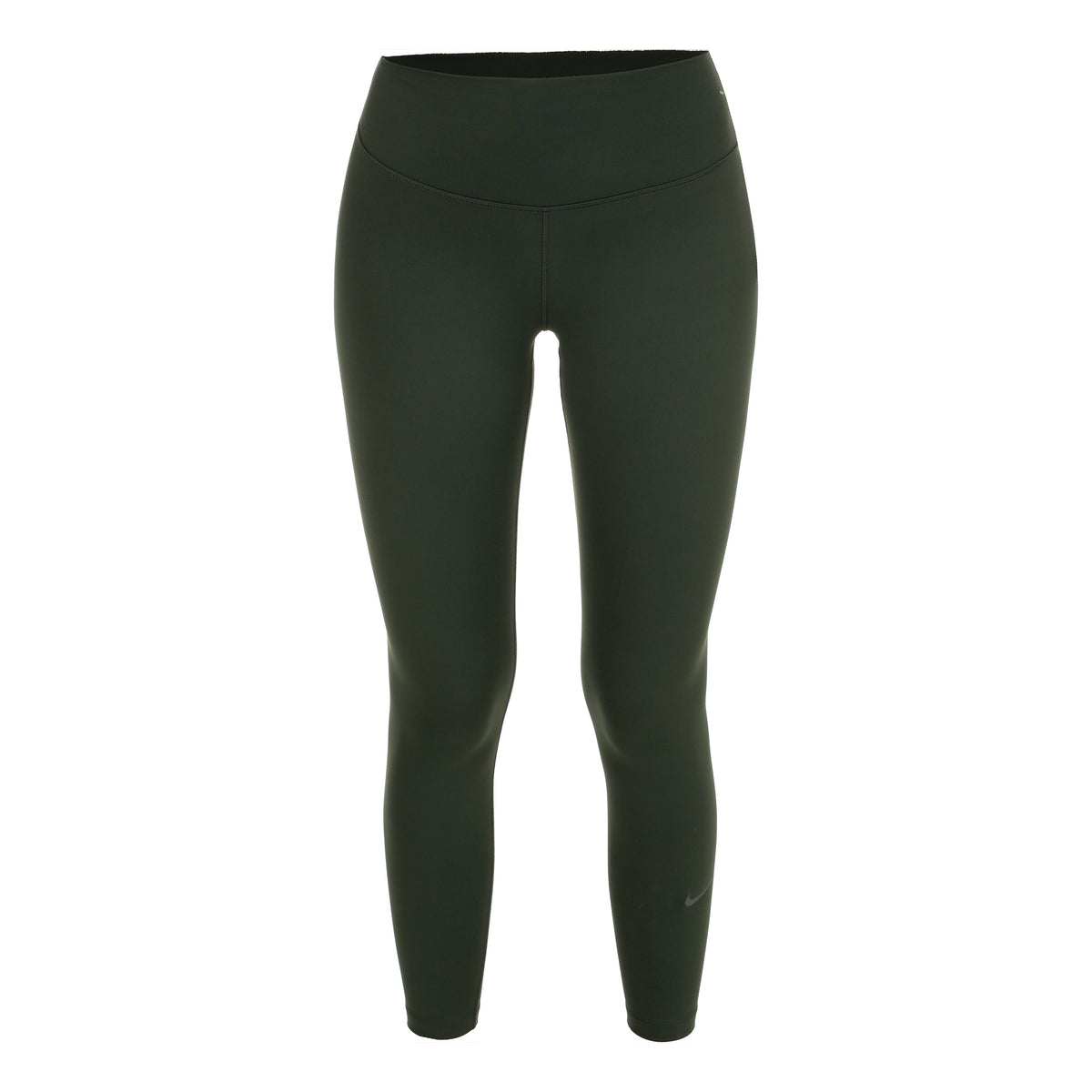 Nike Dri-Fit One High Rise 7/8 Getry Kobiety - ciemnozielony, czarny