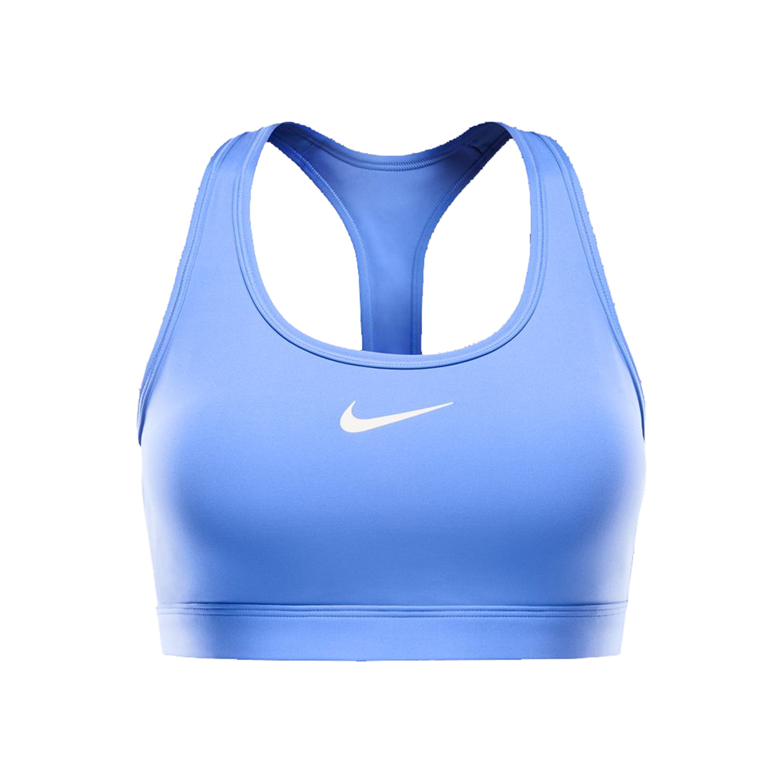 Nike Swoosh Medium Stanik sportowy Kobiety - jasnoniebieski, biały