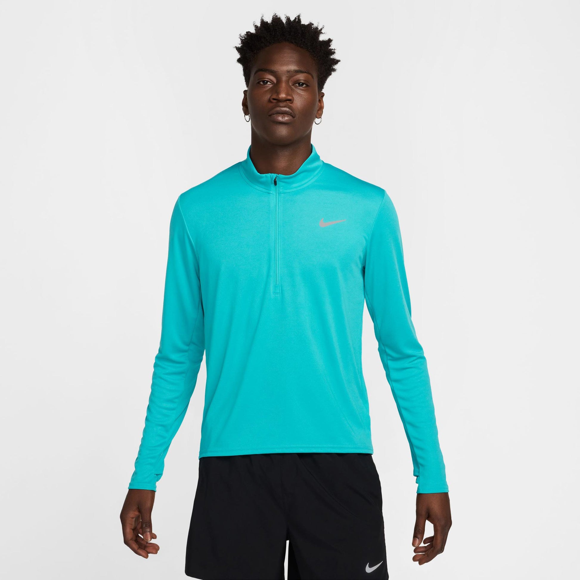 Nike Pacer Half-Zip Koszulka do biegania Mężczyźni - turkus