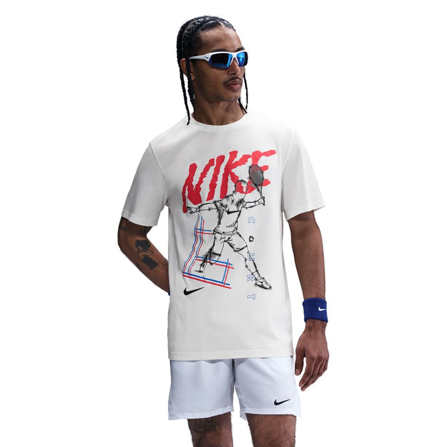 Nike Court Koszulka Mężczyźni-Biały
