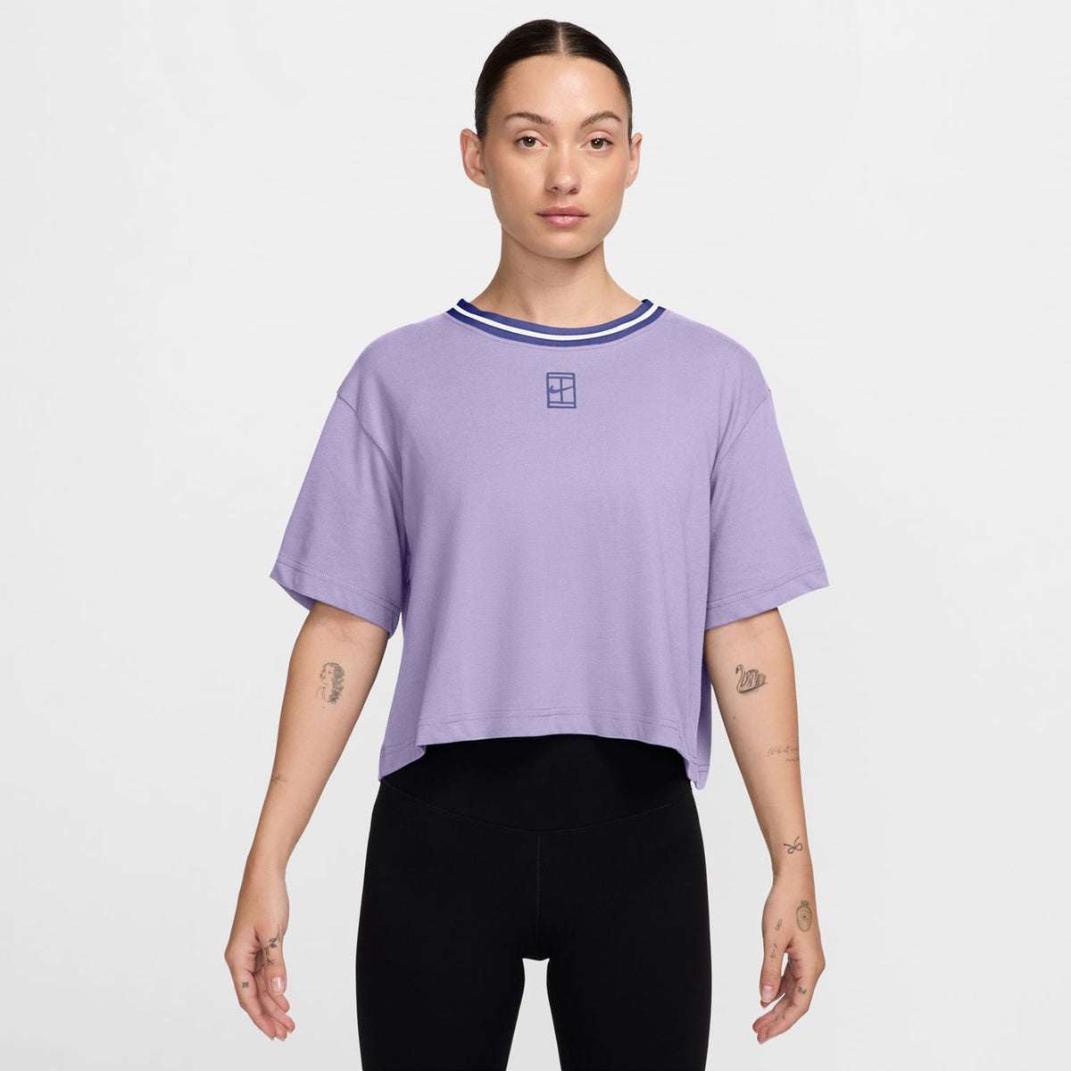 Nike Dri-FIT Heritage Crop Koszulka Kobiety - fioletowy,