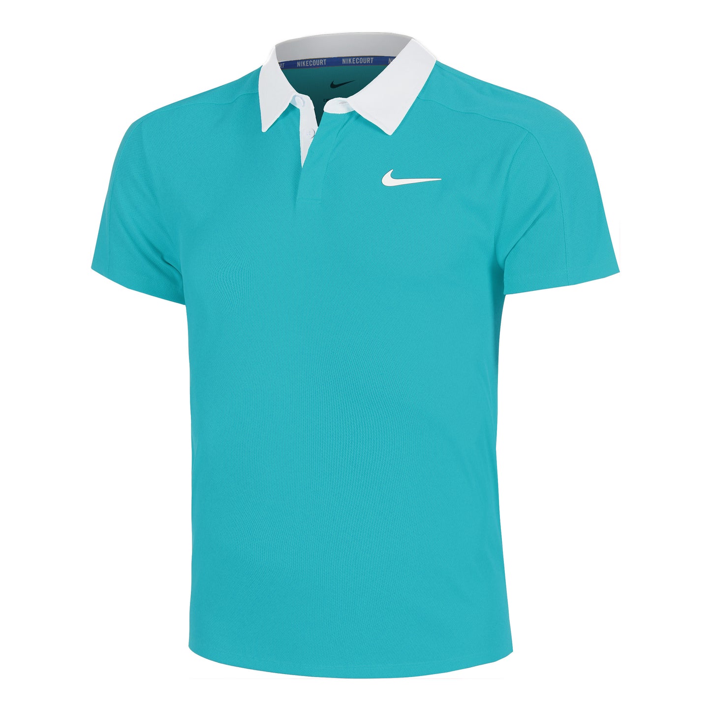 Nike Court Dri-Fit Advantage Slam Polo Mężczyźni-Turkus,Biały