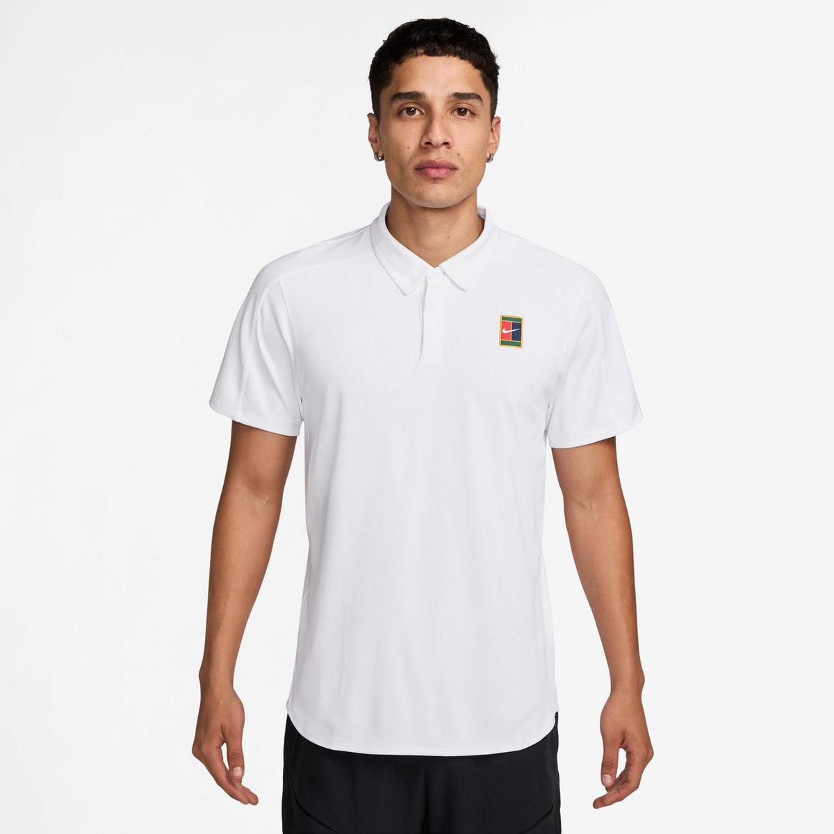 Nike Court Dri-Fit Advantage Slam Polo Mężczyźni - biały,
