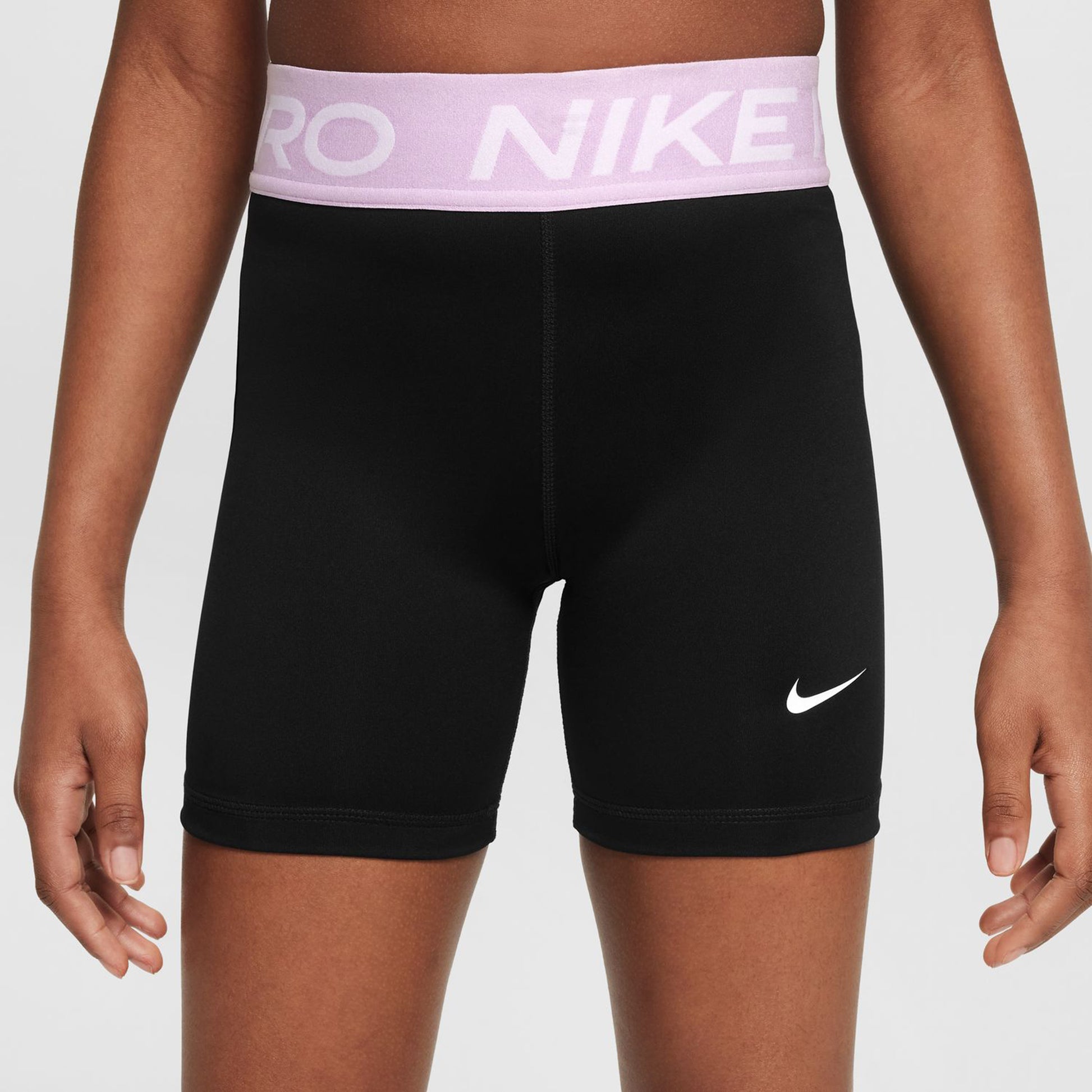 Nike Dri-Fit Big Kids 3in Szorty Dziewczynki - czarny, liliowy