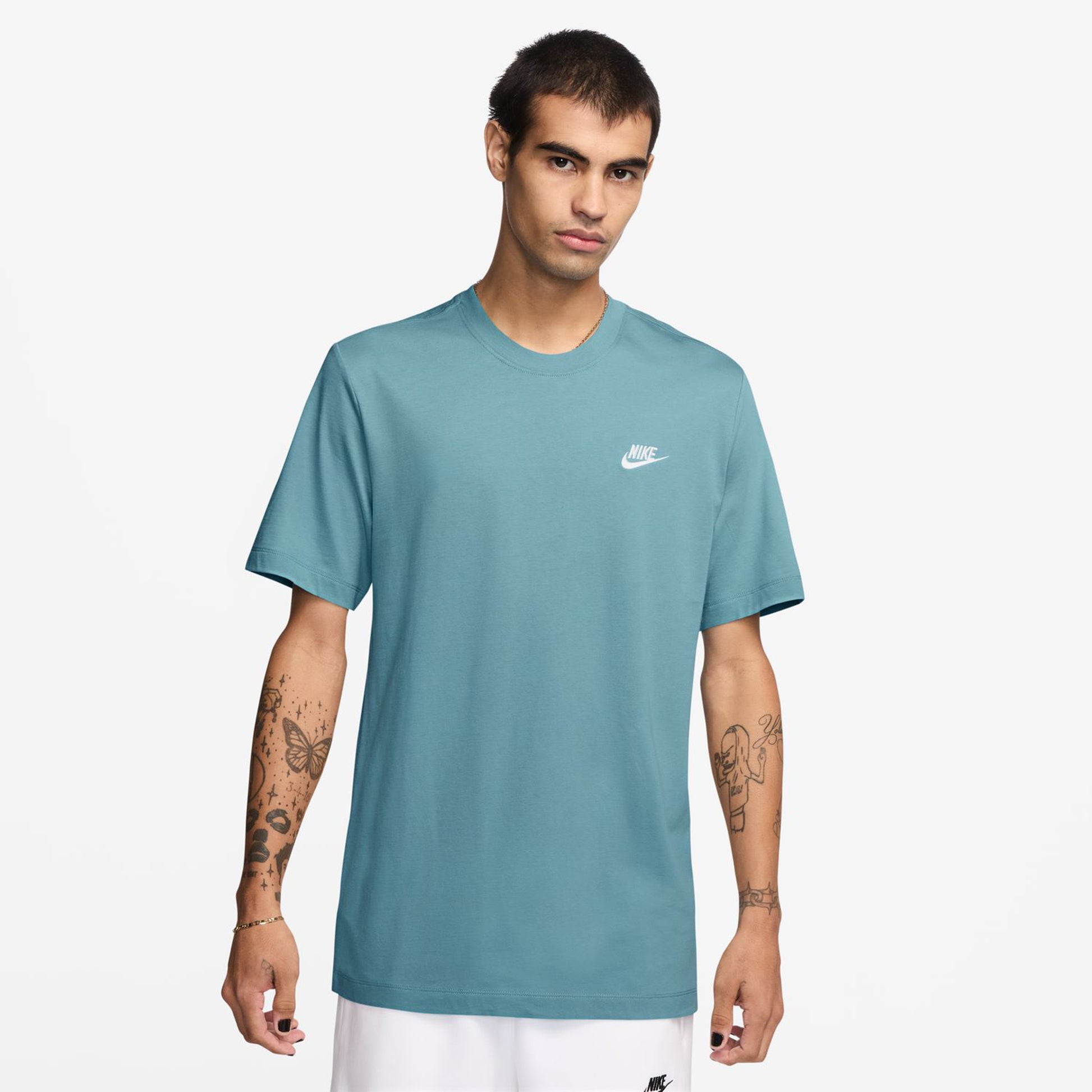 Nike Sportswear Club Koszulka Mężczyźni - niebiesko-szary,