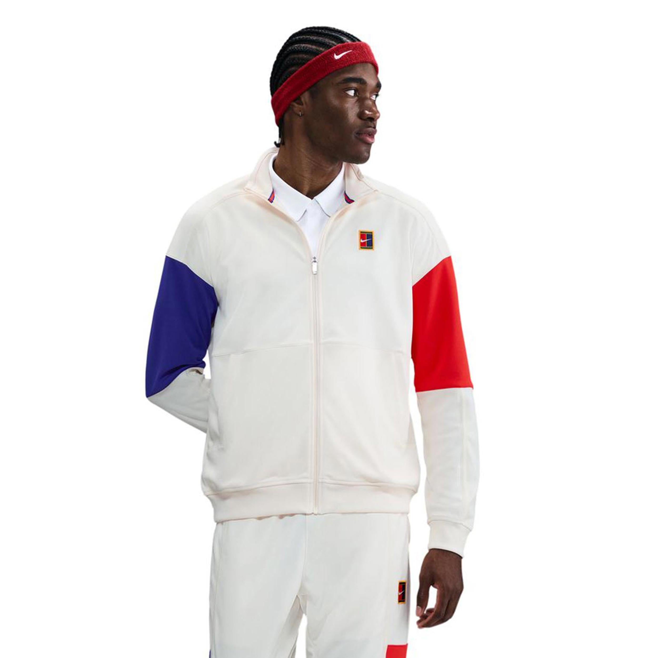 Nike Court Heritage Kurtka treningowa Mężczyźni - krem, wielokolorowy