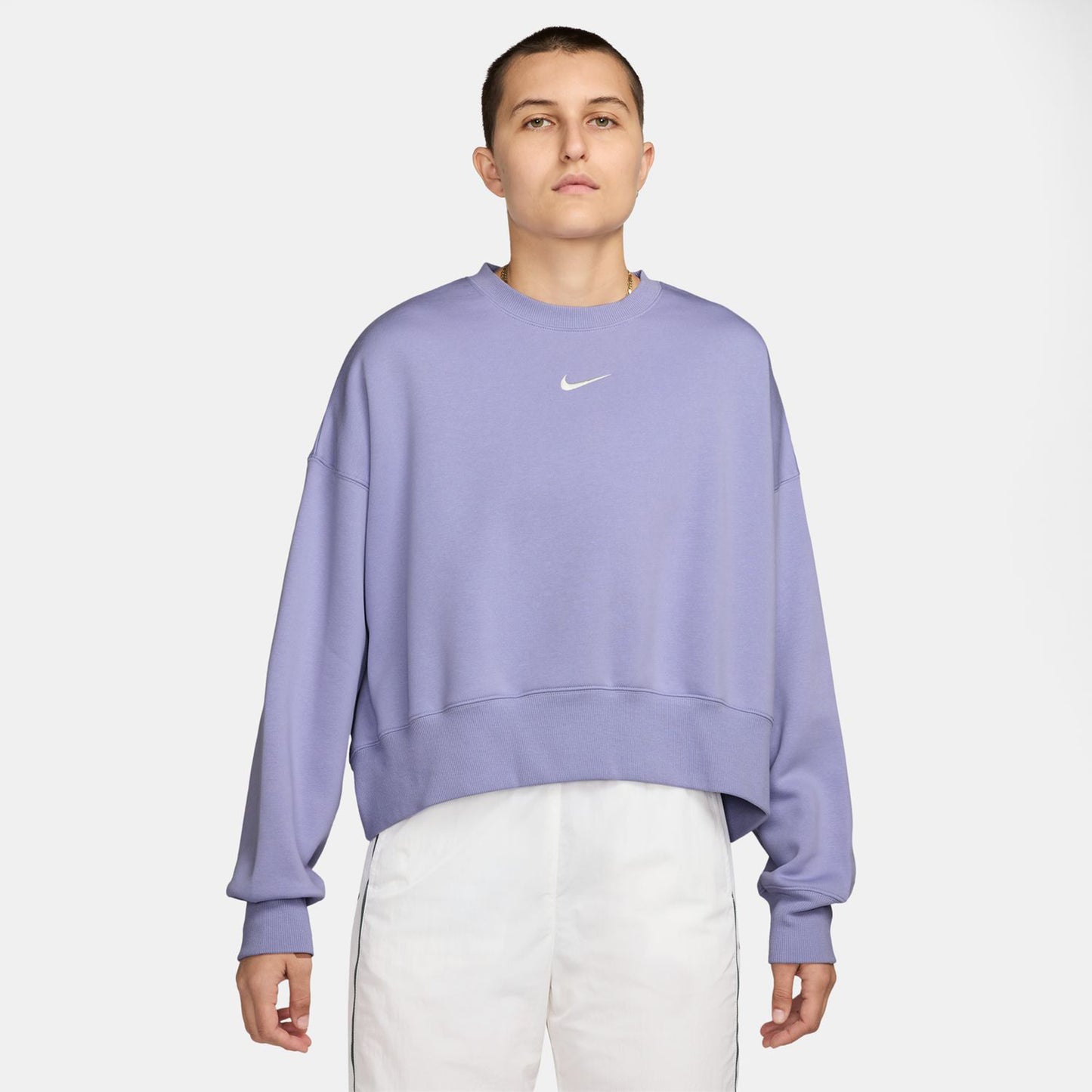 Nike Sportswear Phoenix Fleece Oversized Crew Bluza Kobiety-Liliowy