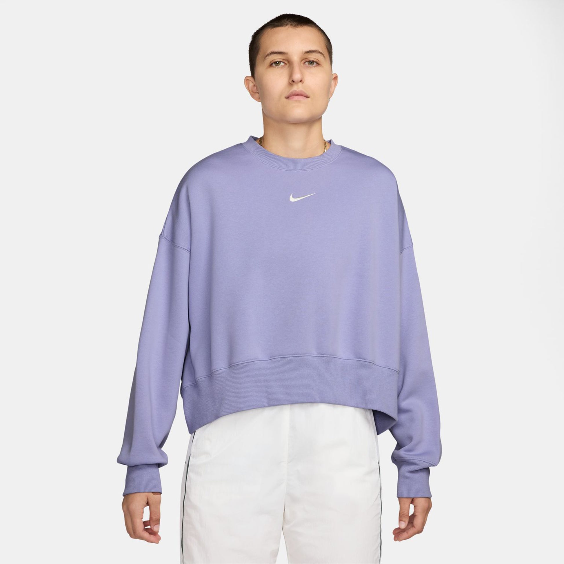 Nike Sportswear Phoenix Fleece Oversized Crew Bluza Kobiety-Liliowy