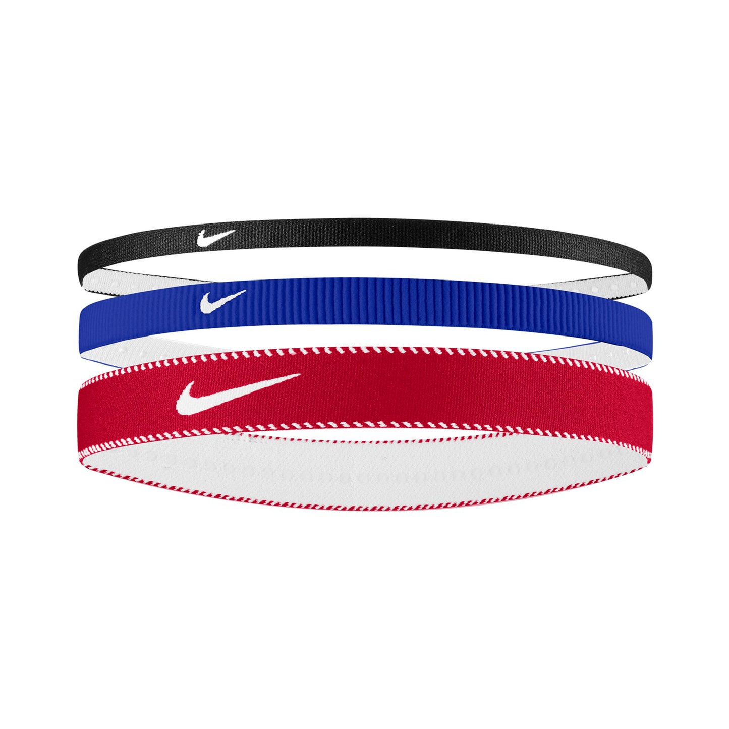 Nike Nike Flex Classic Mixed Opaska Do Włosów Opakowanie 3 Szt.-Niebieski,Czerwony