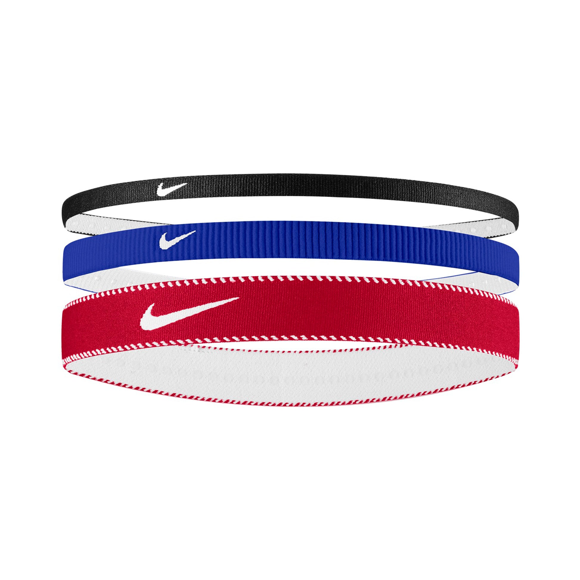 Nike Nike Flex Classic Mixed Opaska Do Włosów Opakowanie 3 Szt.-Niebieski,Czerwony