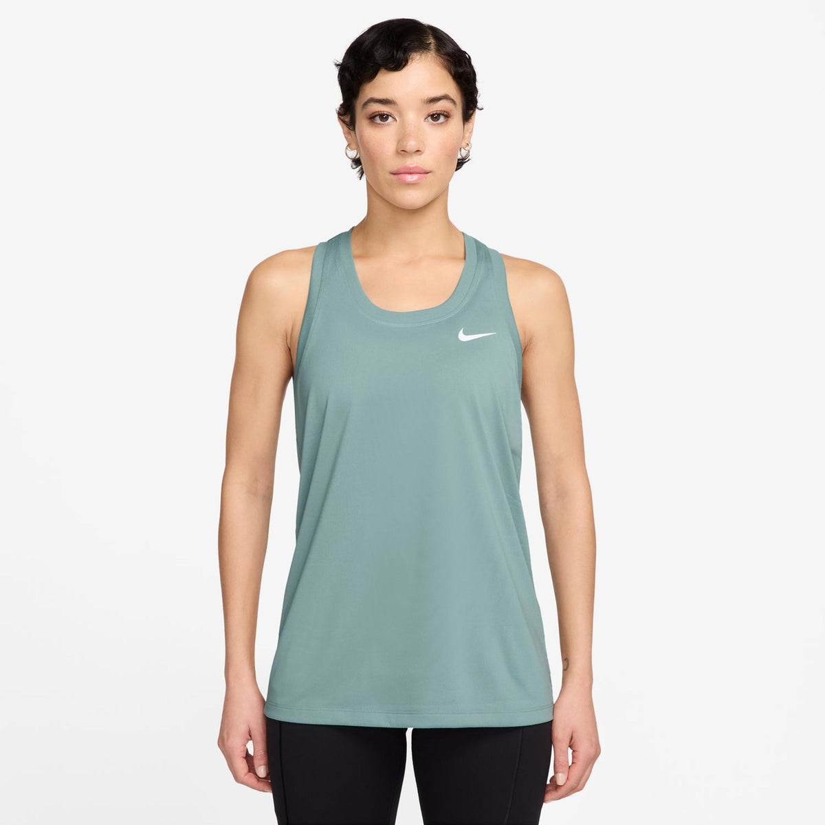Nike Dri-Fit Racer Tank Top Kobiety-Szałwia