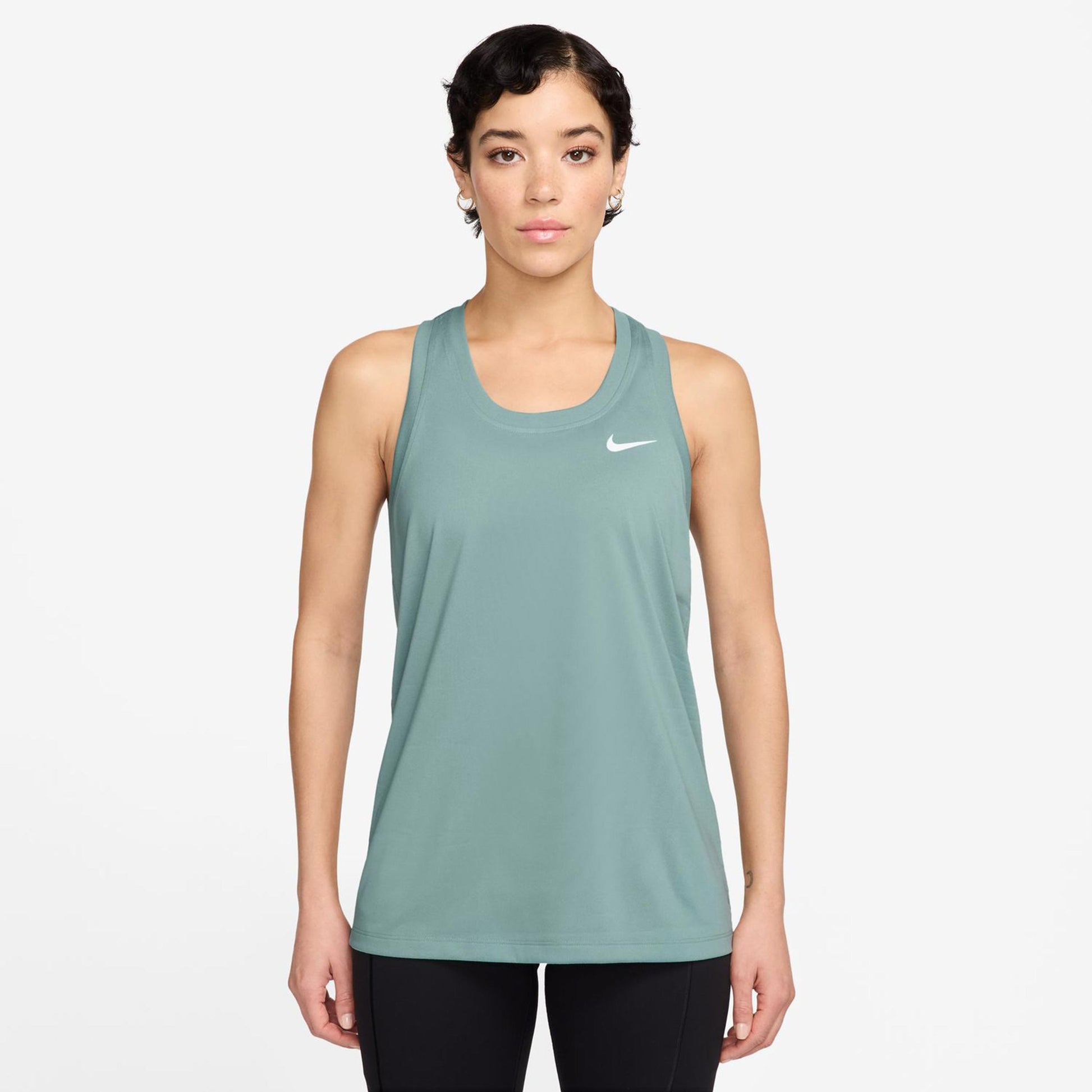 Nike Dri-Fit Racer Tank Top Kobiety-Szałwia