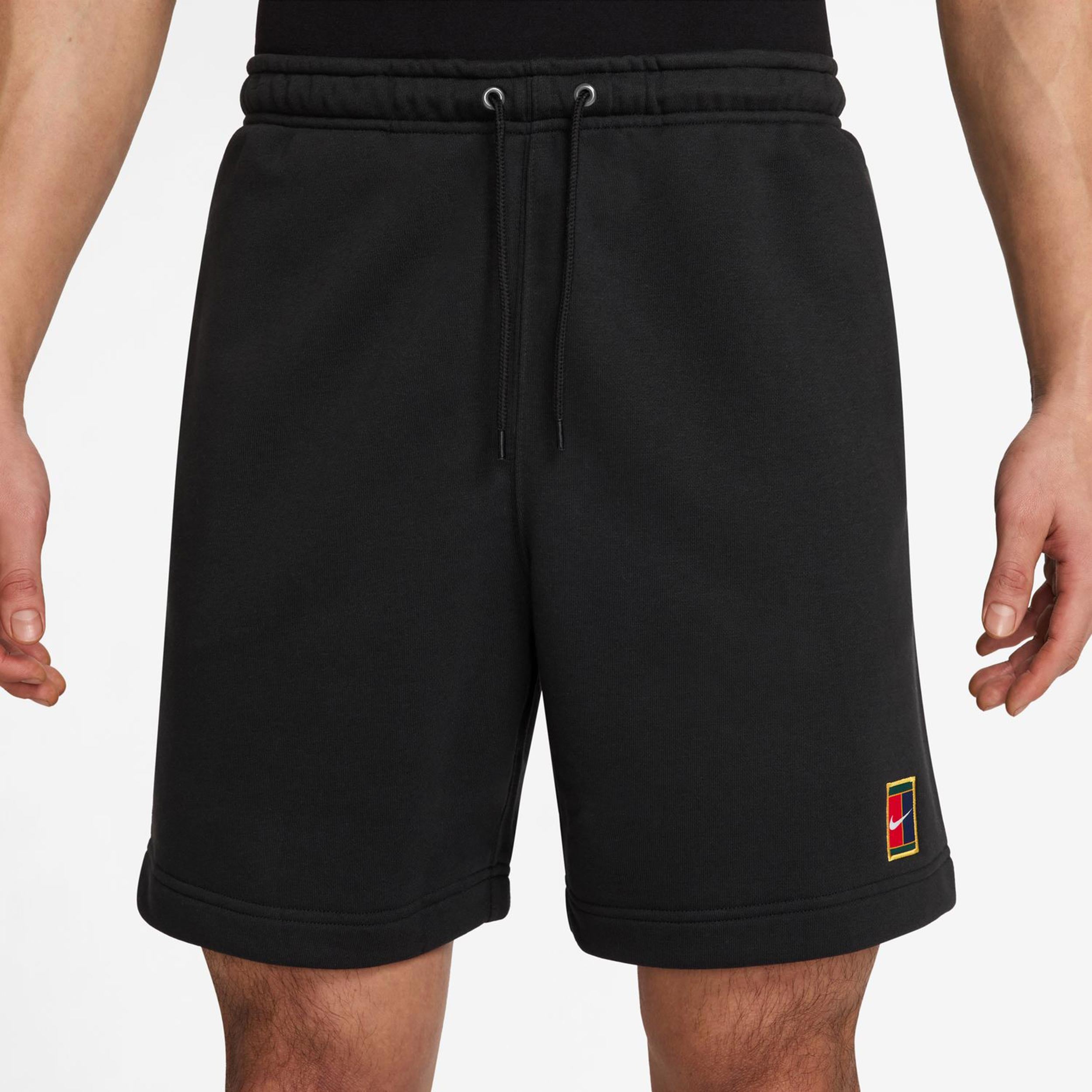 Nike Court Dri-Fit Heritage Fleece Szorty Mężczyźni-Czarny