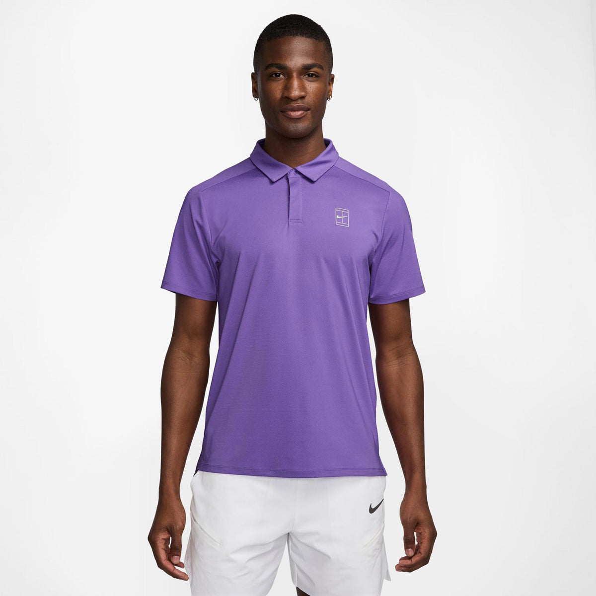 Nike Court Dri-Fit Advantage Polo Mężczyźni-Fioletowy