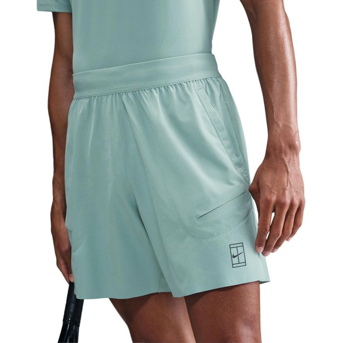 Nike Court Dri-Fit Advantage 6in Szorty Mężczyźni-Niebiesko-szary
