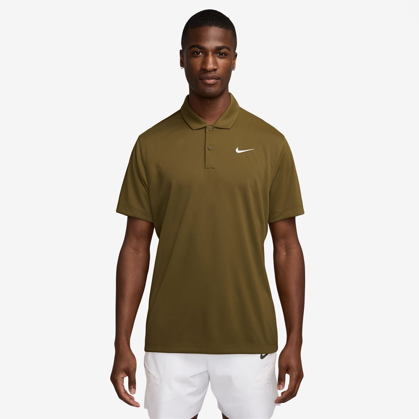 Nike Dri-Fit Victory Court Solid Polo Mężczyźni - oliwka