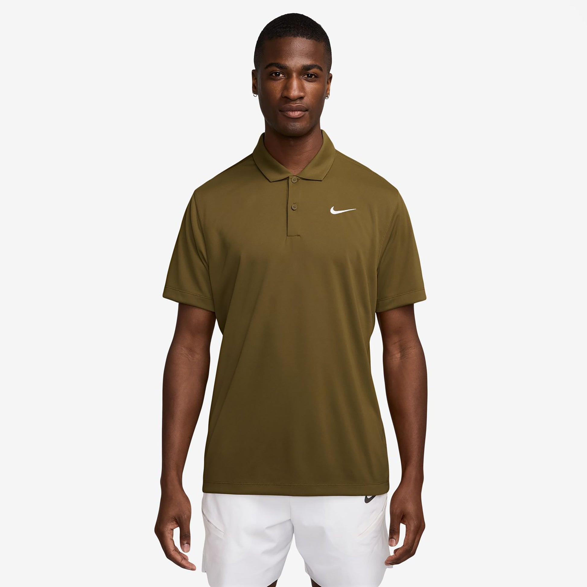 Nike Dri-Fit Victory Court Solid Polo Mężczyźni - oliwka
