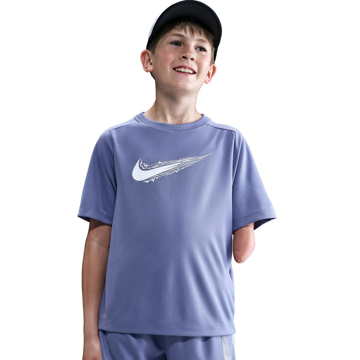 Nike Dri-Fit Multi Koszulka Dzieci-Niebiesko-szary