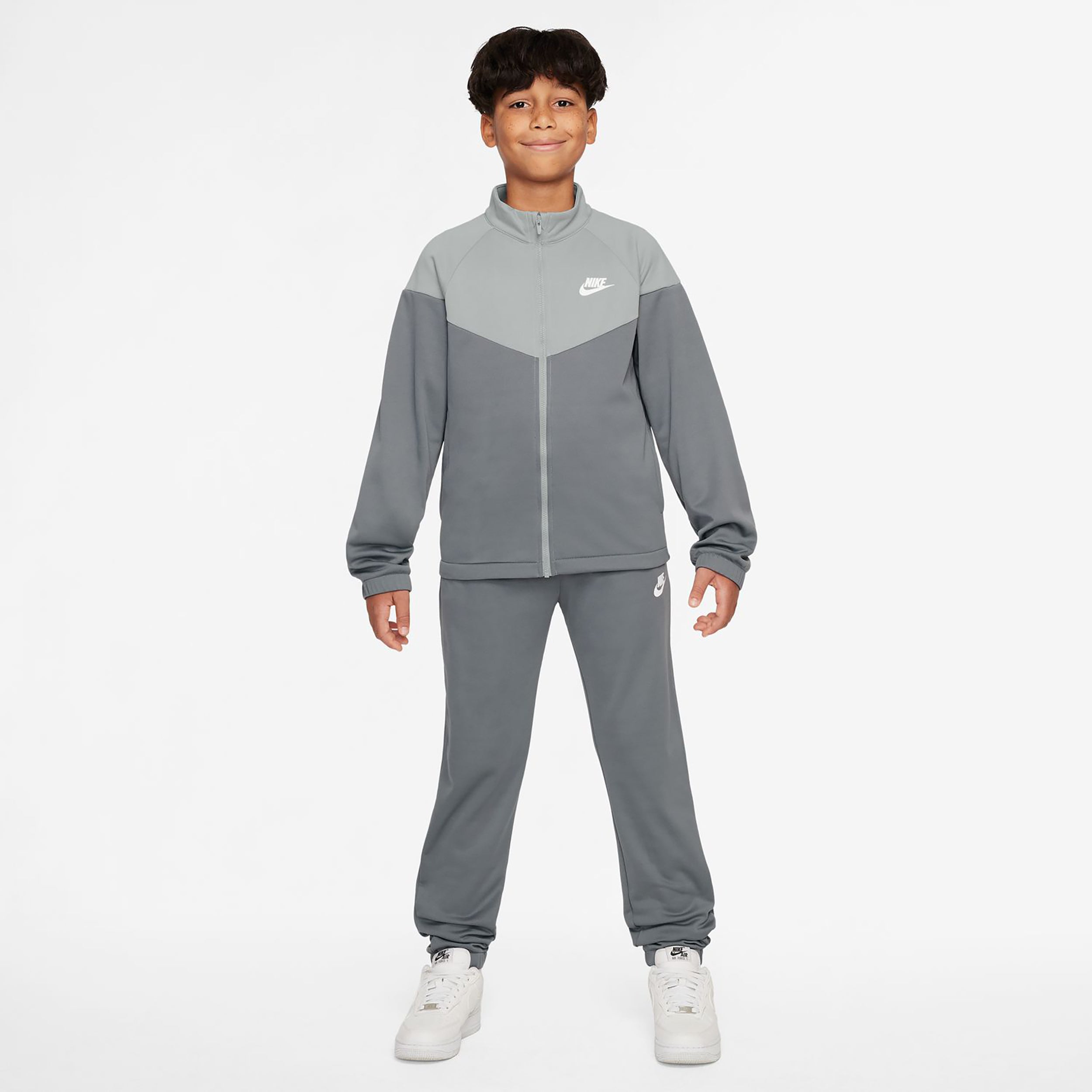 Nike Dri-Fit Full-Zip Dres Dzieci-Szary