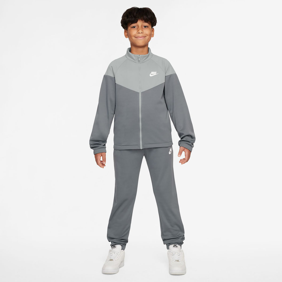 Nike Dri-Fit Full-Zip Dres Dzieci-Szary