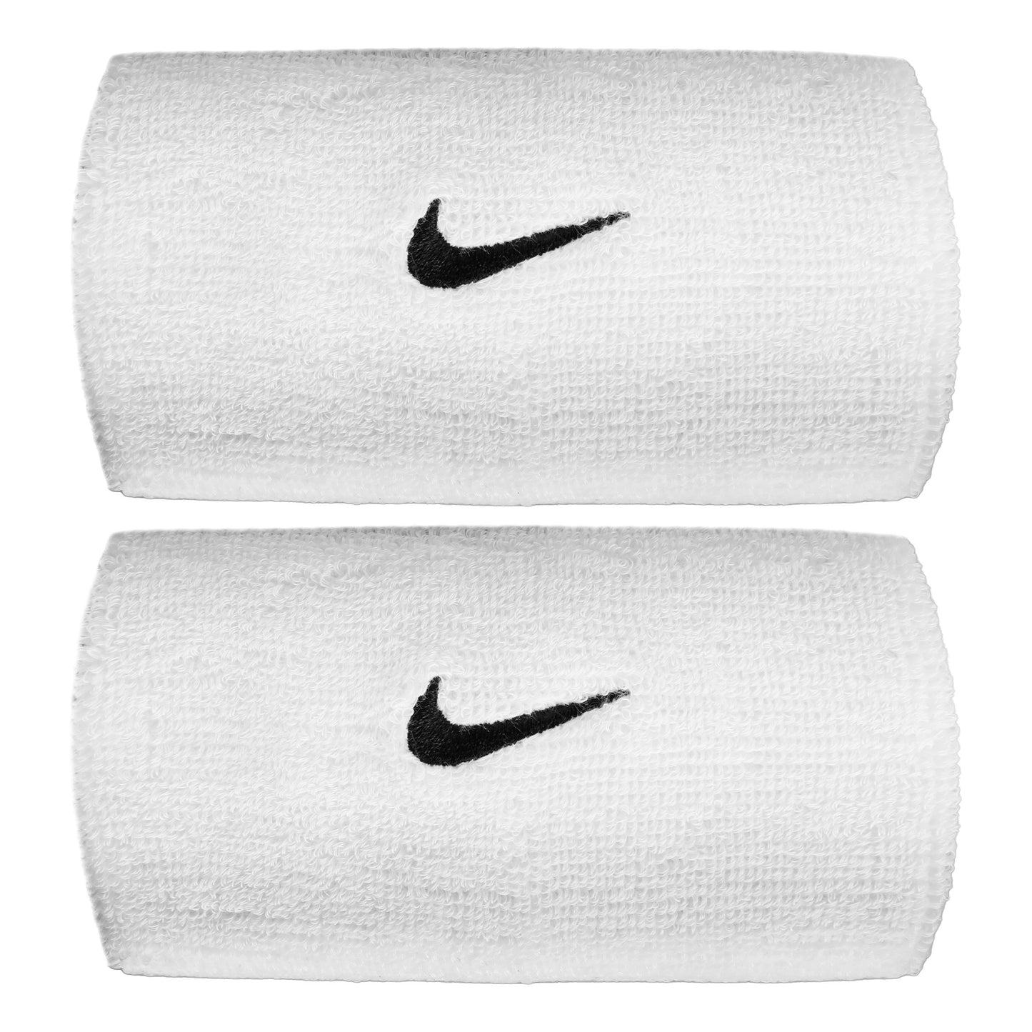 Nike Swoosh Classic Doublewide Opaska przeciwpotna długi - biały, czarny