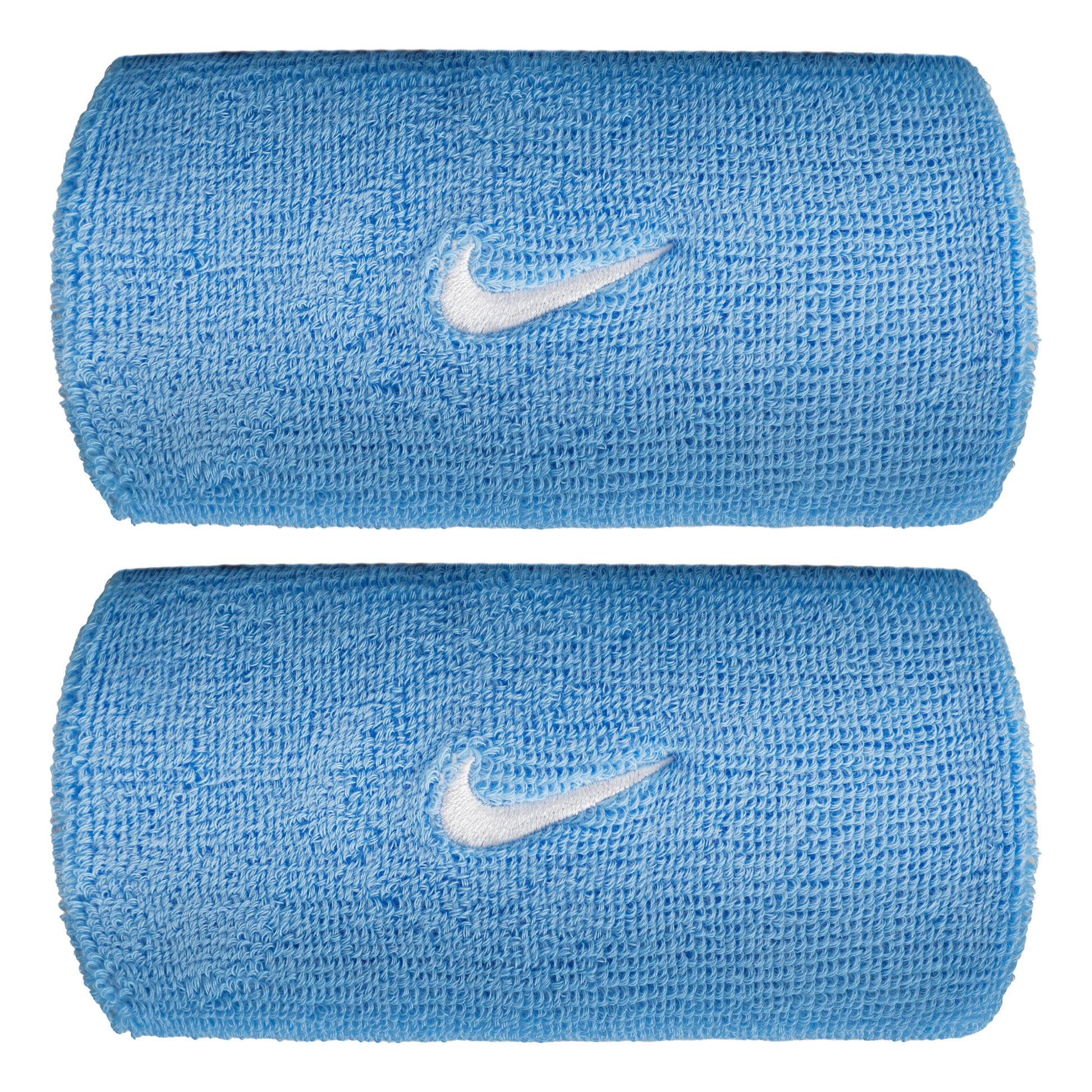 Nike Swoosh Classic Doublewide Opaska przeciwpotna długi - niebieski, biały