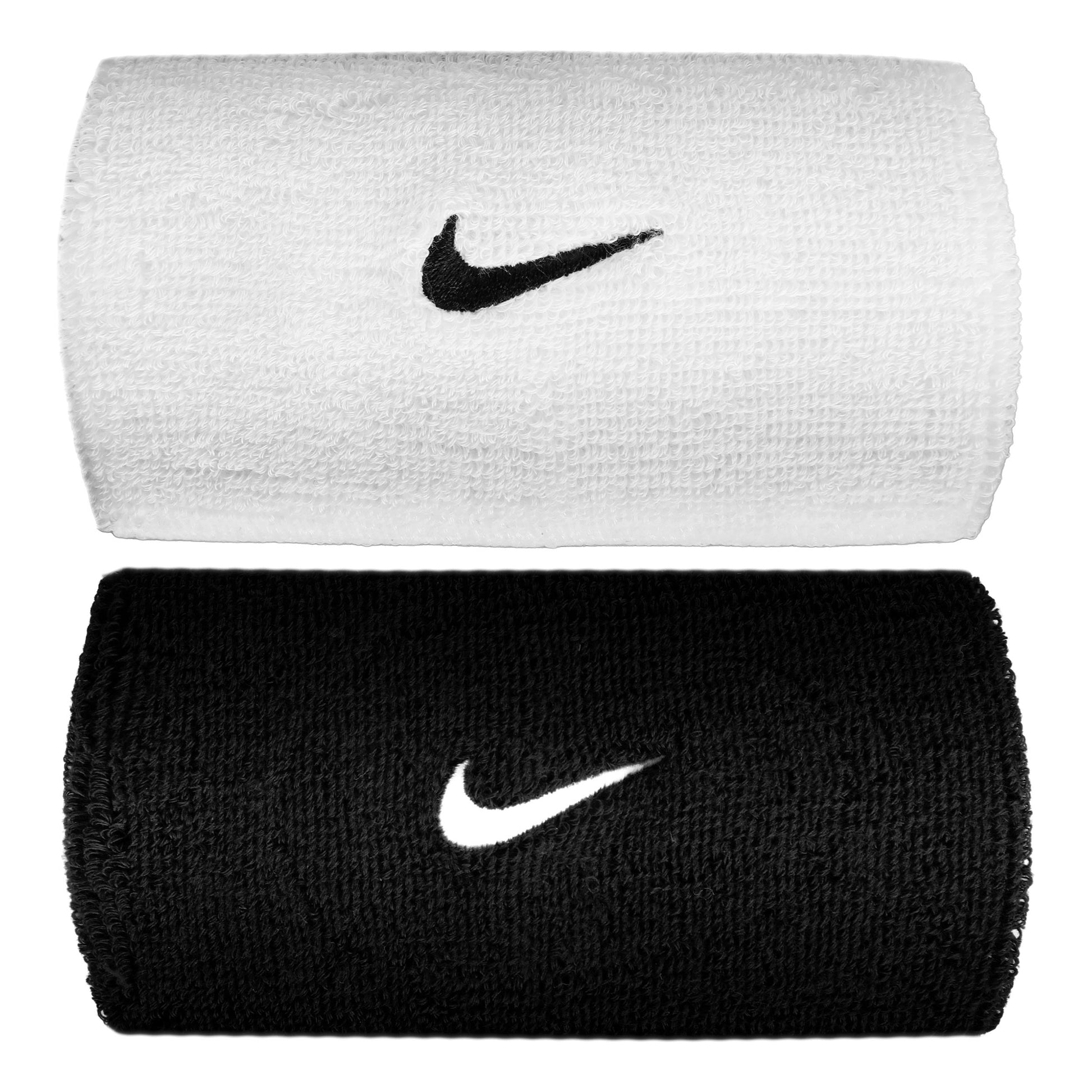 Nike Swoosh Classic Doublewide Opaska przeciwpotna długi - czarny, czarny