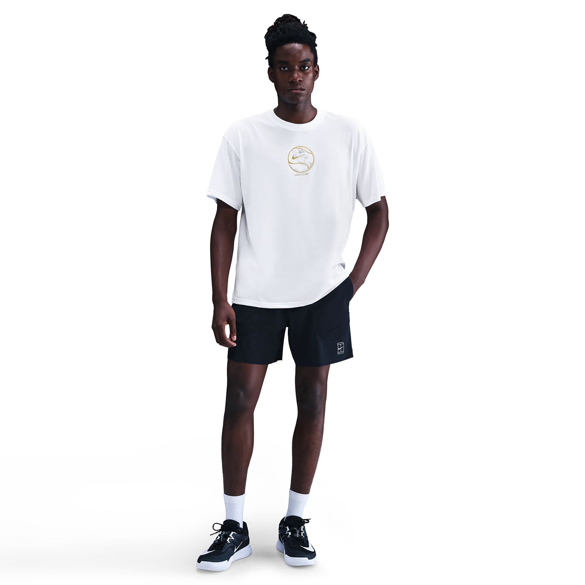 Nike Court Dri-Fit Max 90's Koszulka Mężczyźni-biały